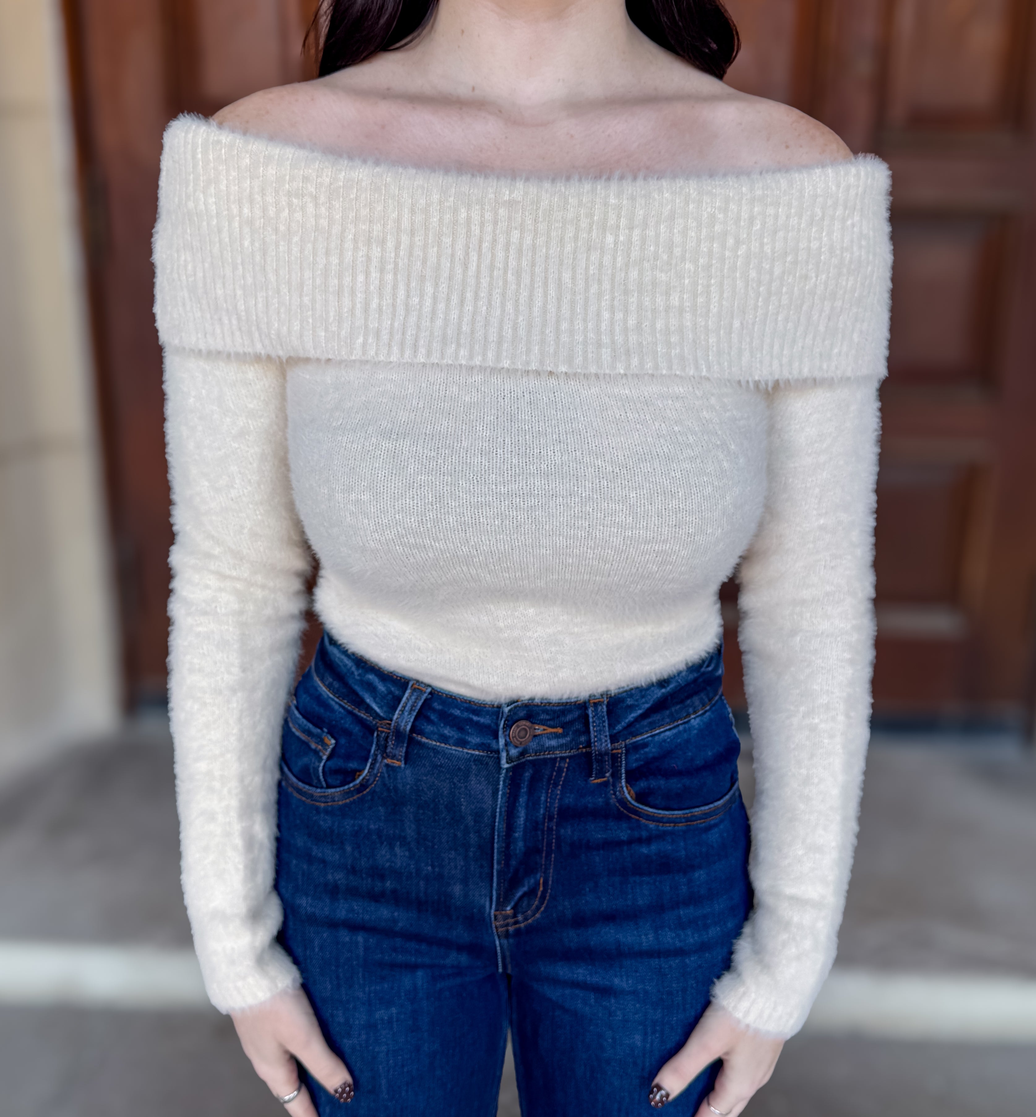 Andie Off the Shoulder Sweater