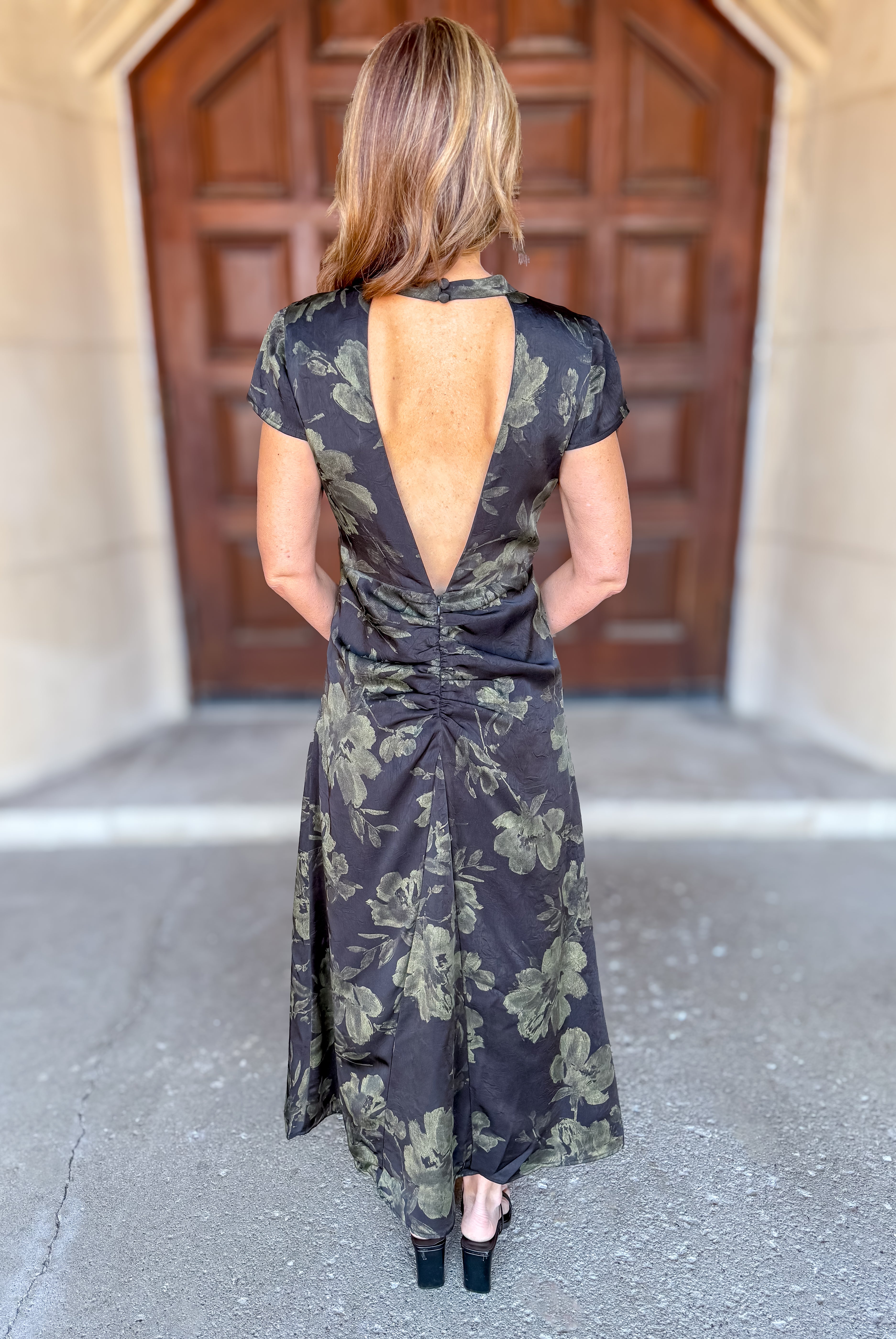 Allison Floral Ruched Dress