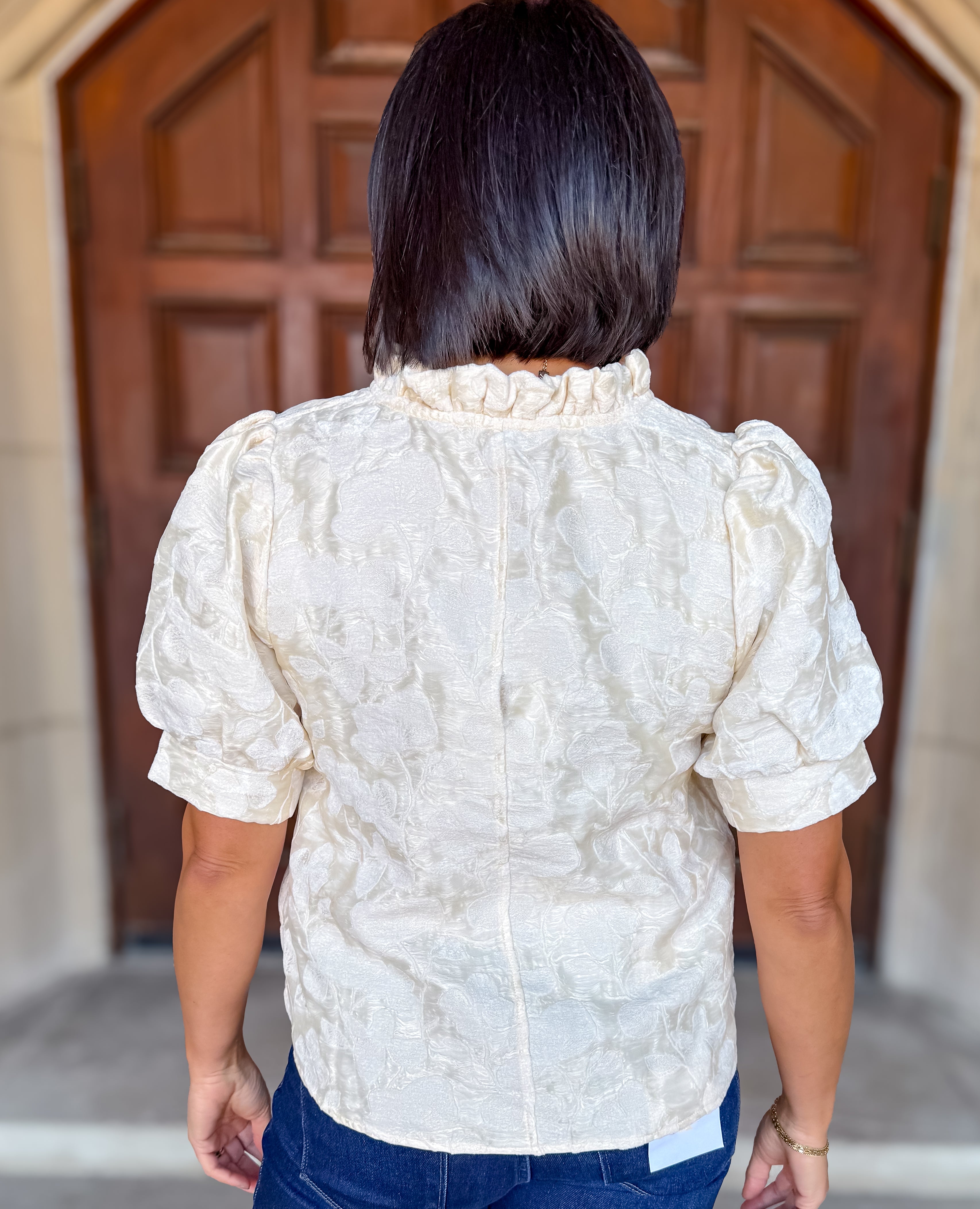 Dina Velvet Burnout Top