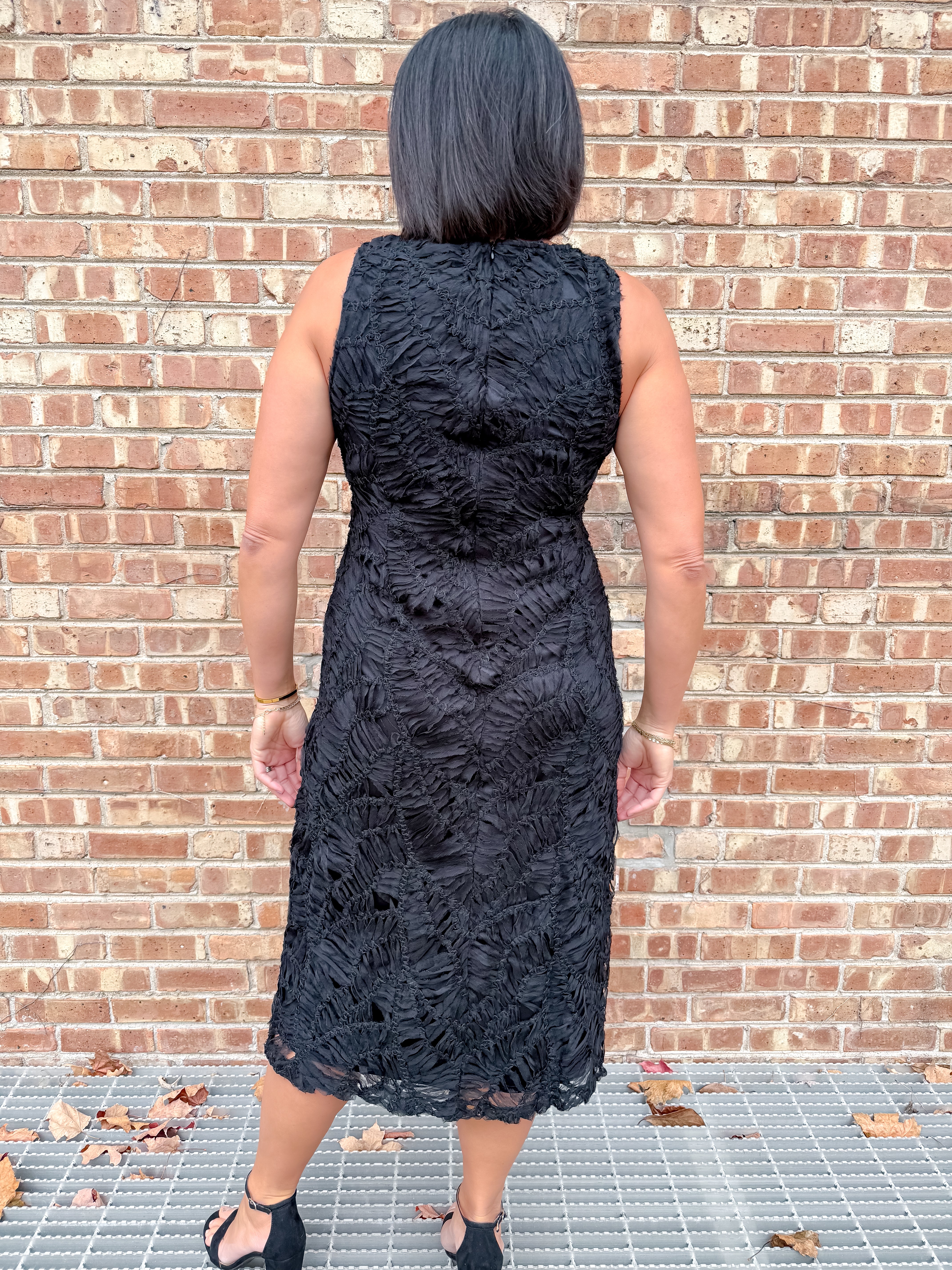 Renee Woven Lace Overlay Dress