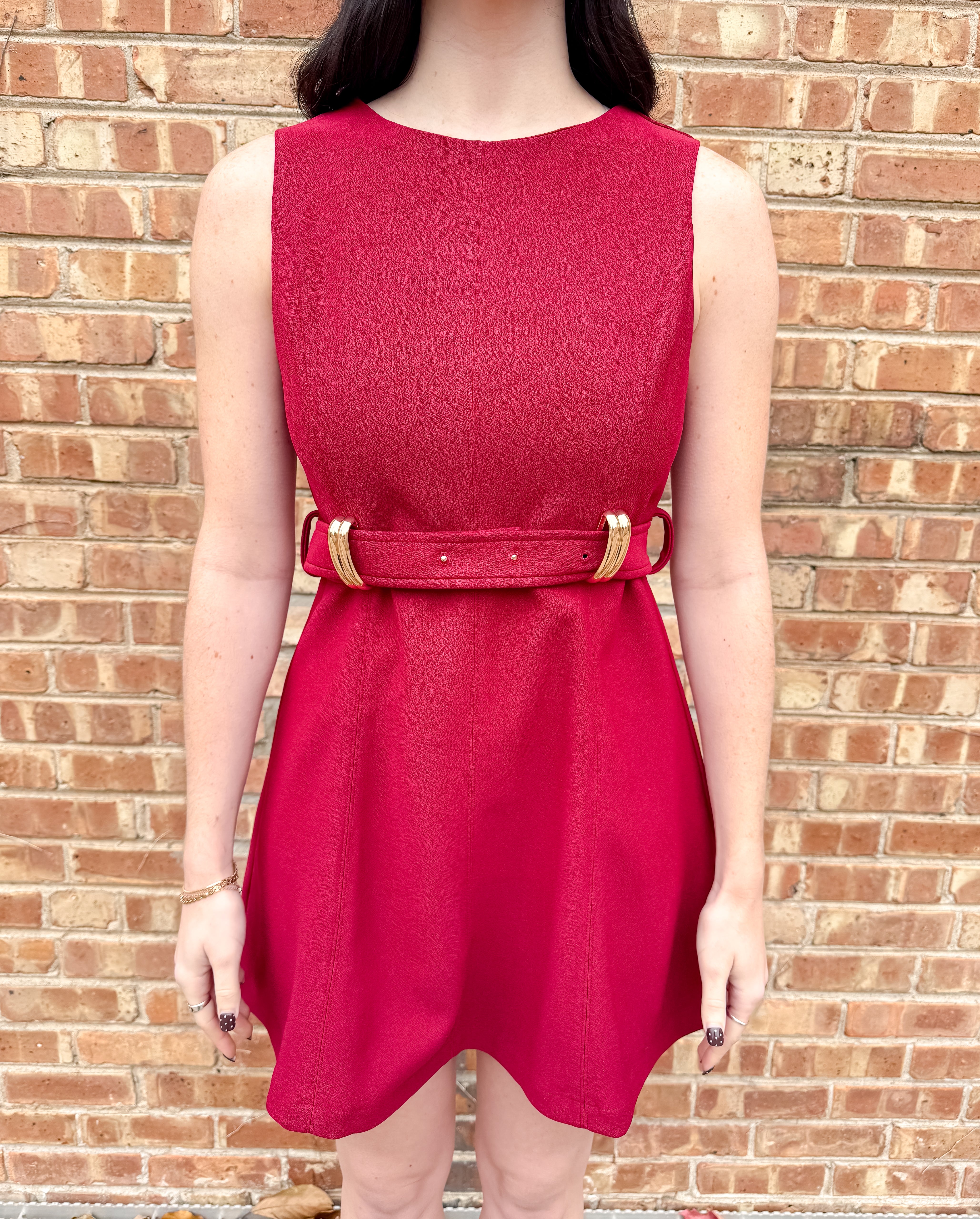 Audra Gold Belt Loop Dress
