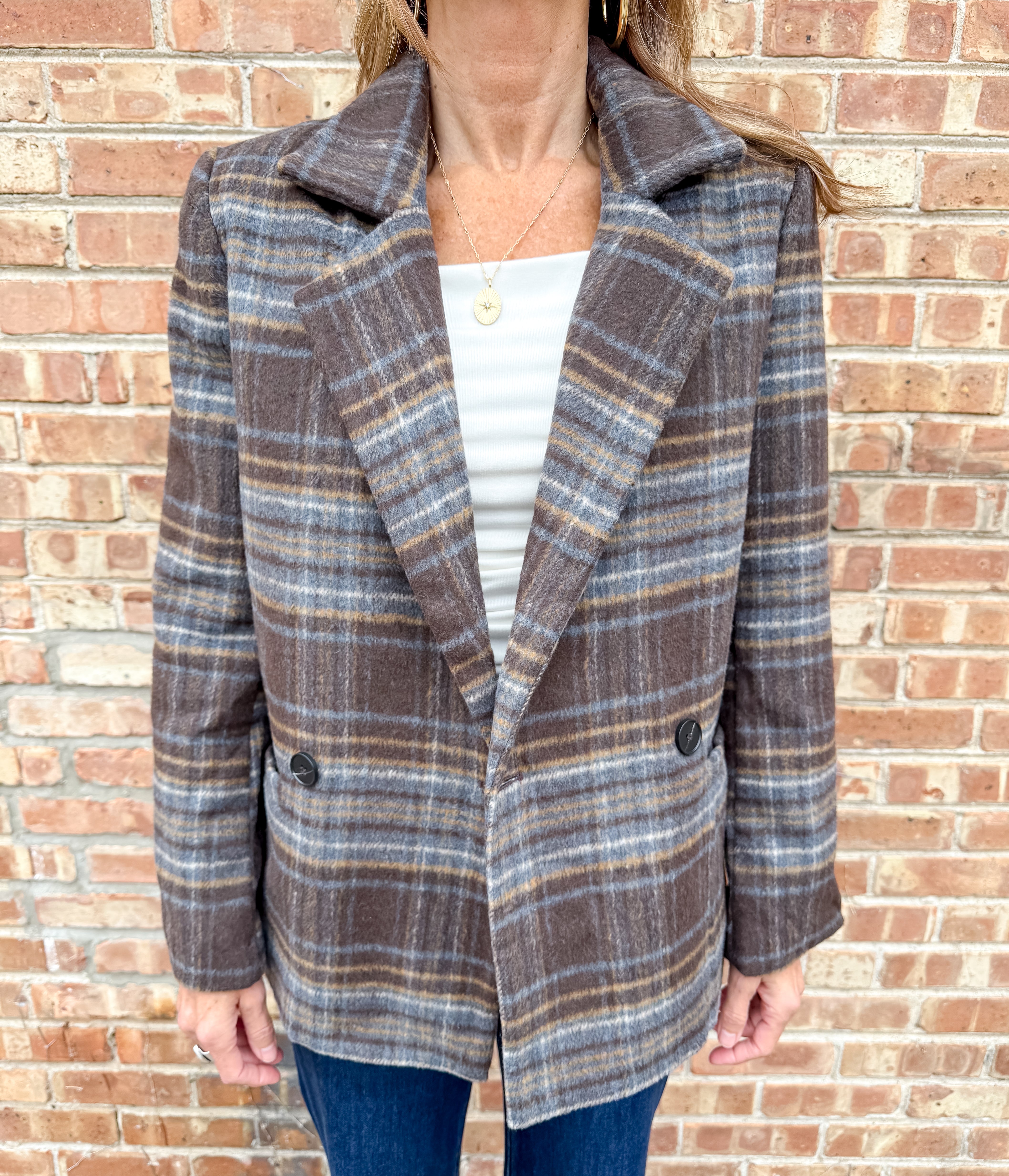 Amira Plaid Blazer