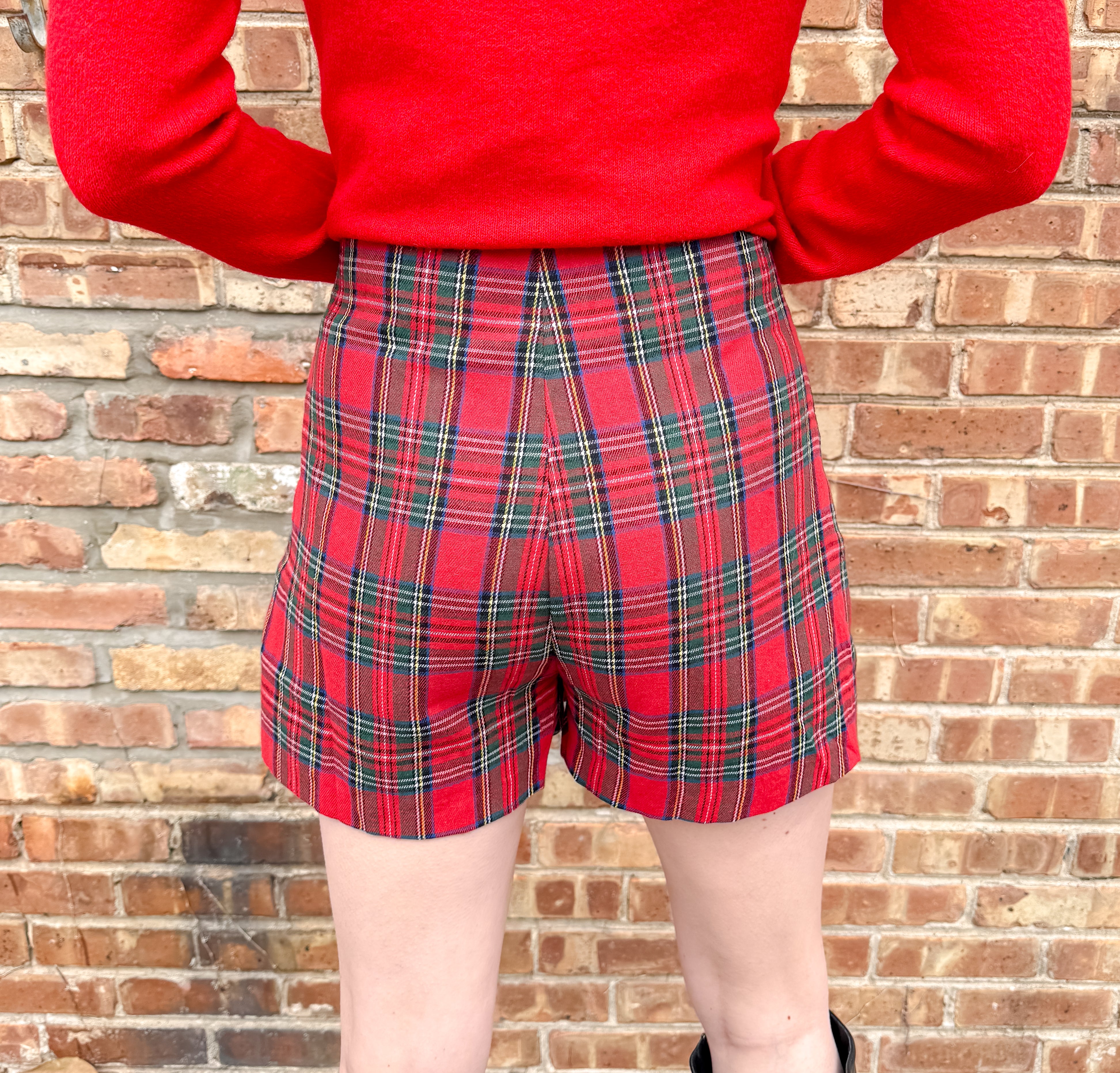 Sherry Plaid Wrap Skort