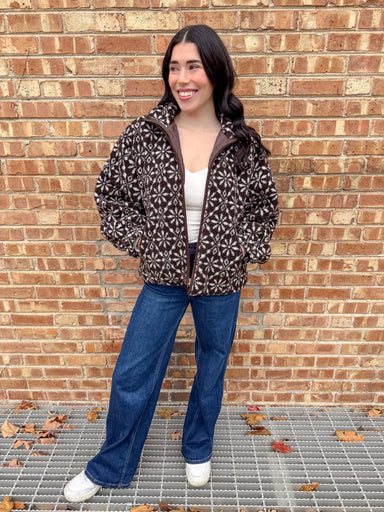 cozy sherpa fleece
printed fleece