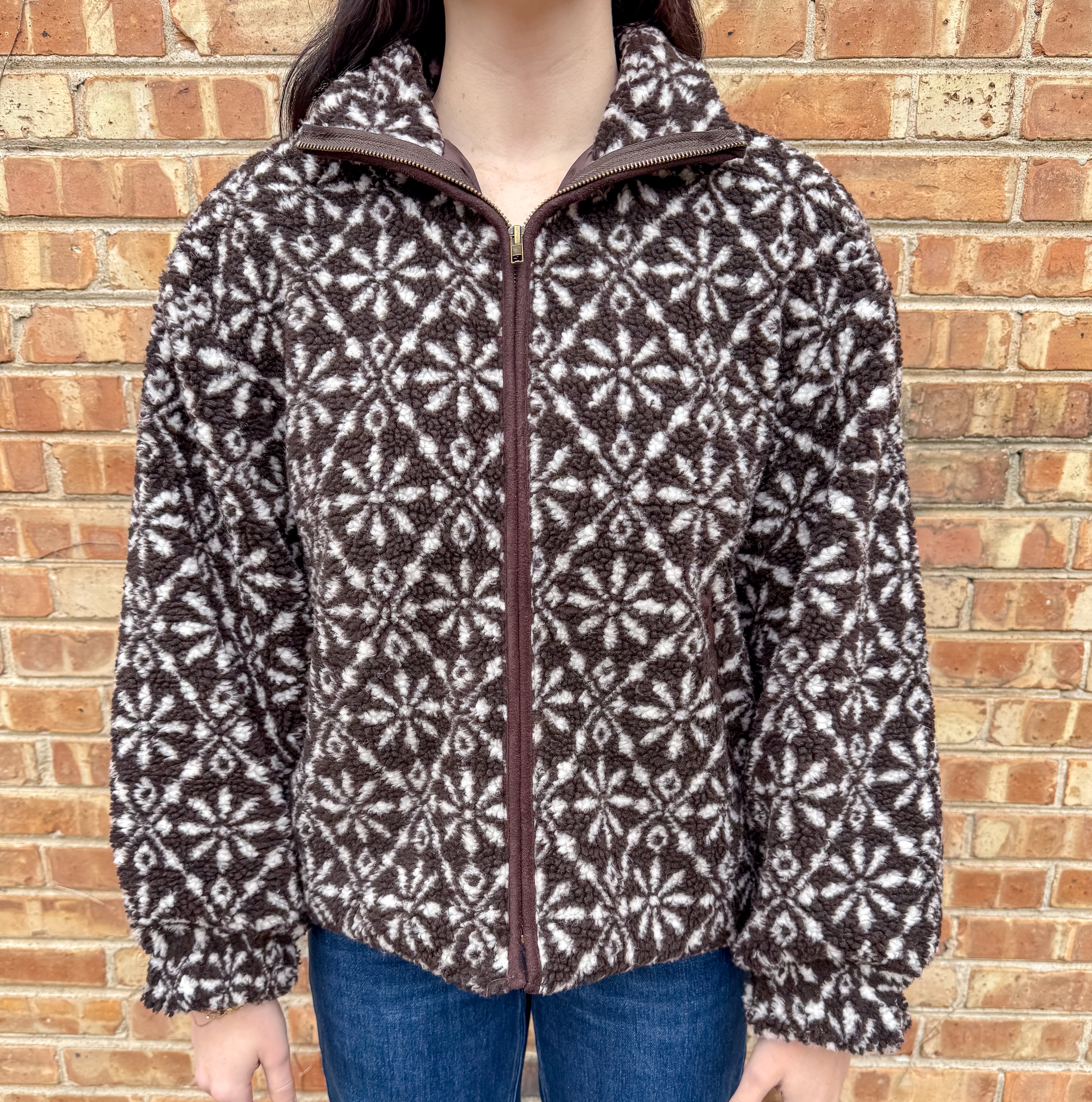 Dee Printed Sherpa Jacket