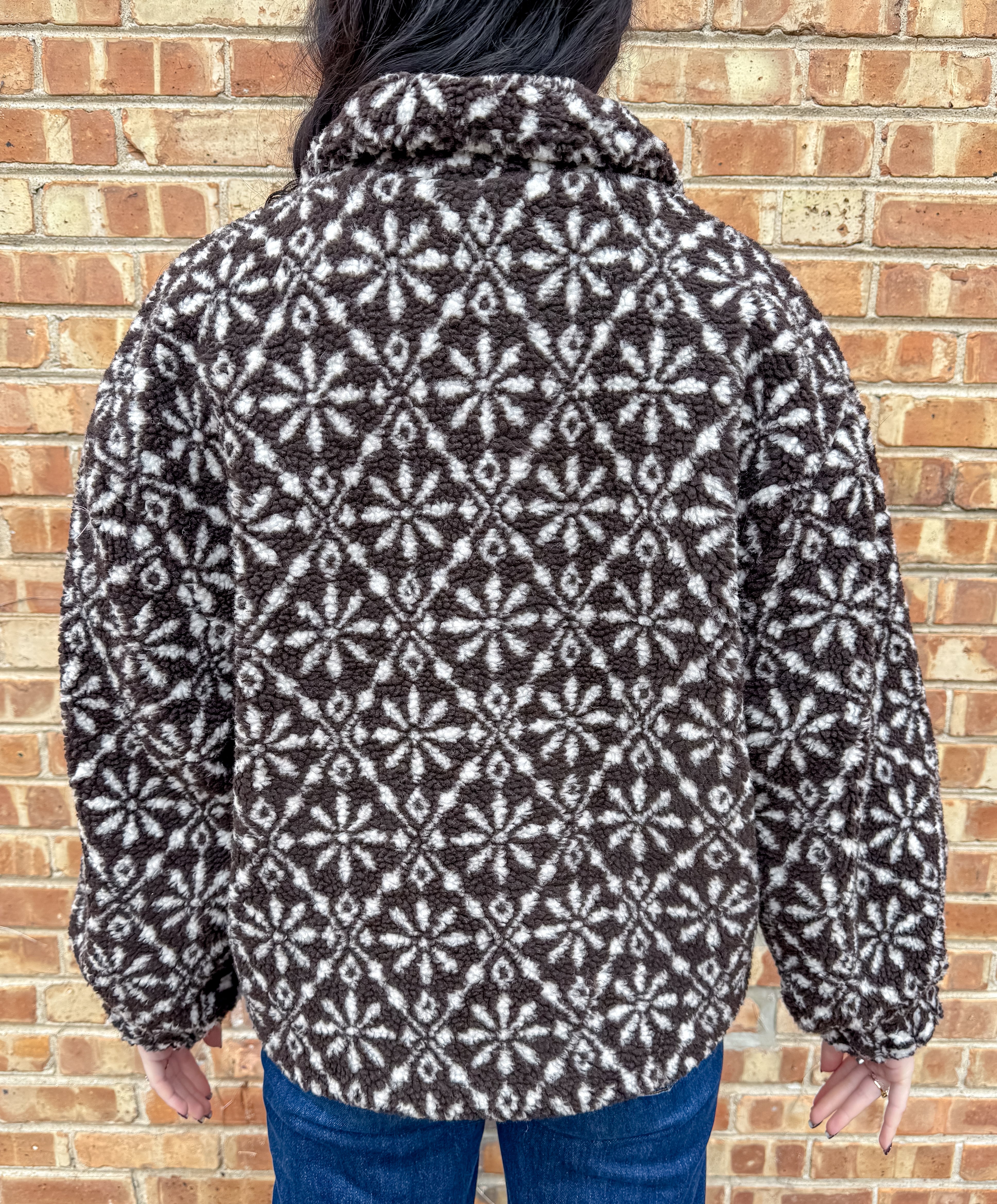 Dee Printed Sherpa Jacket