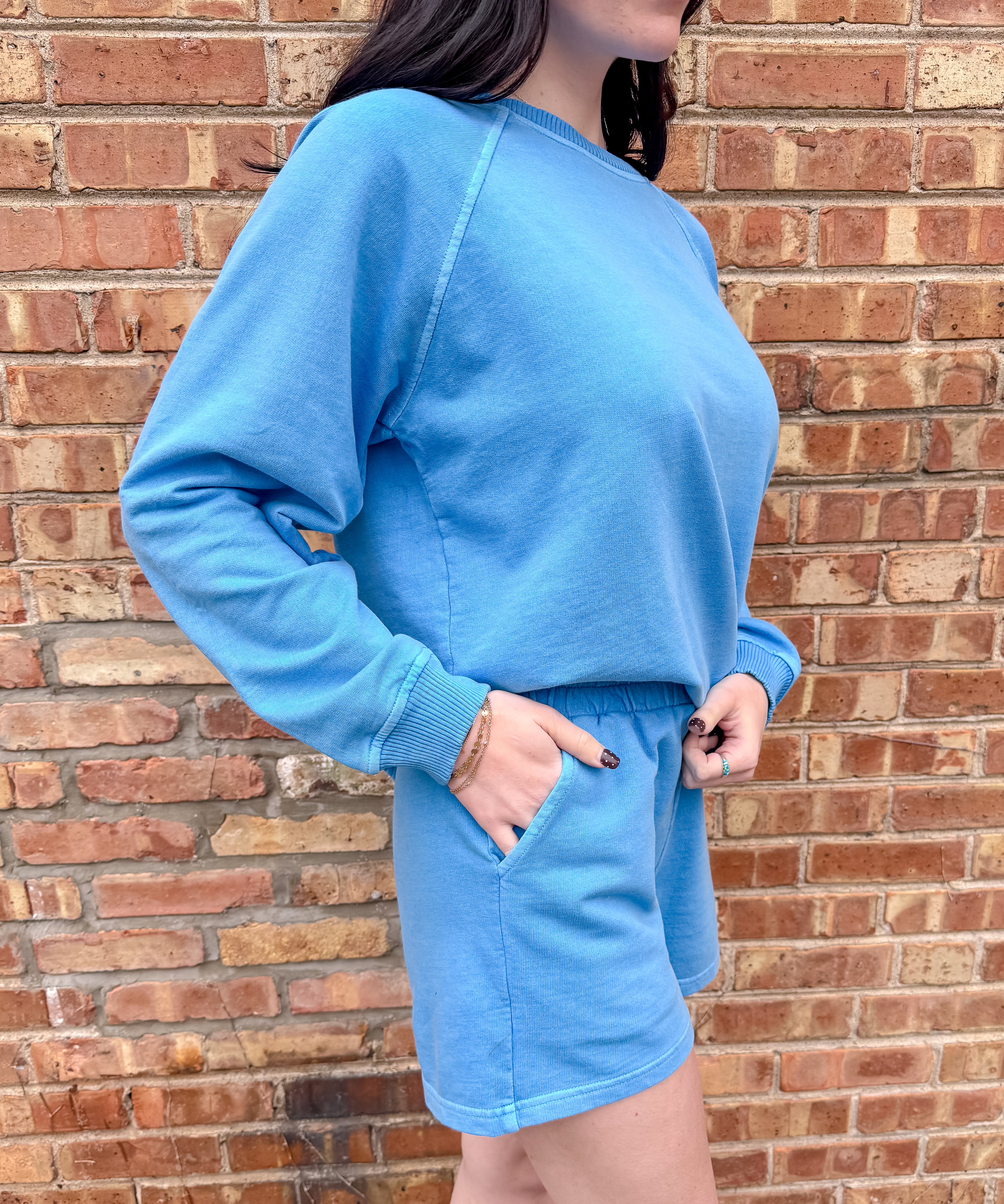 Polly Washed Terry Shorts Set