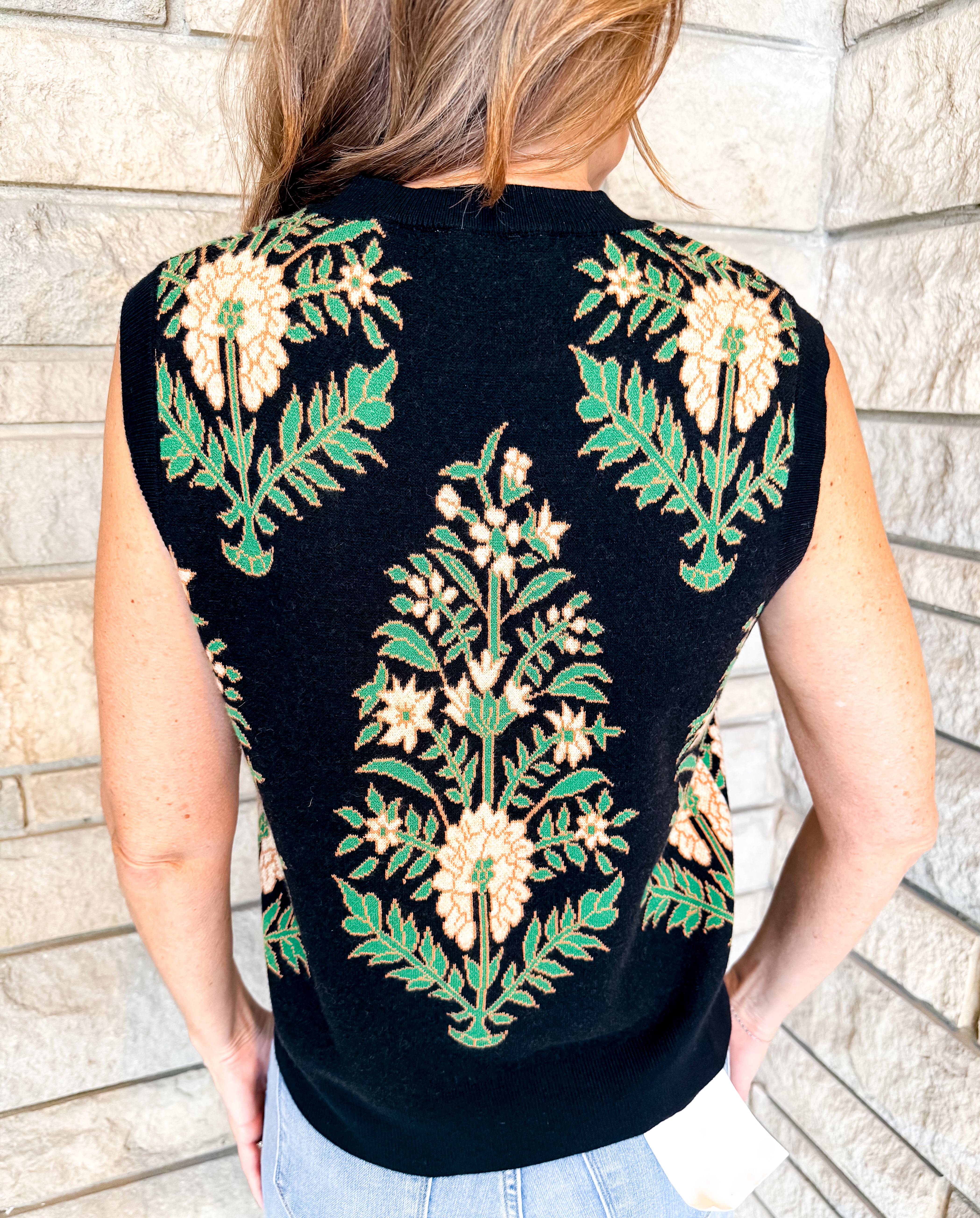 Imogen Floral Sweater Vest