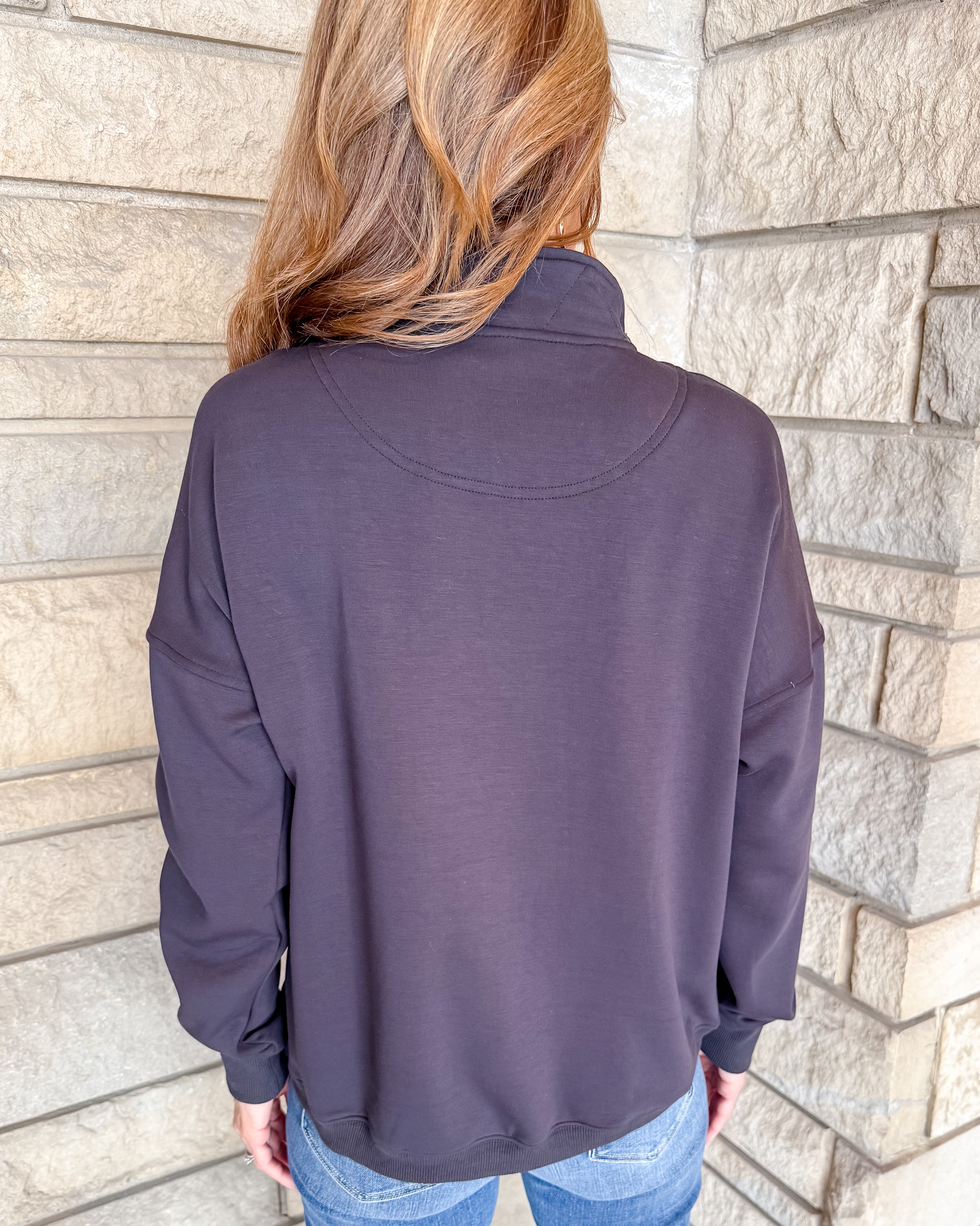 Ellen Quarter Snap Sweatshirt