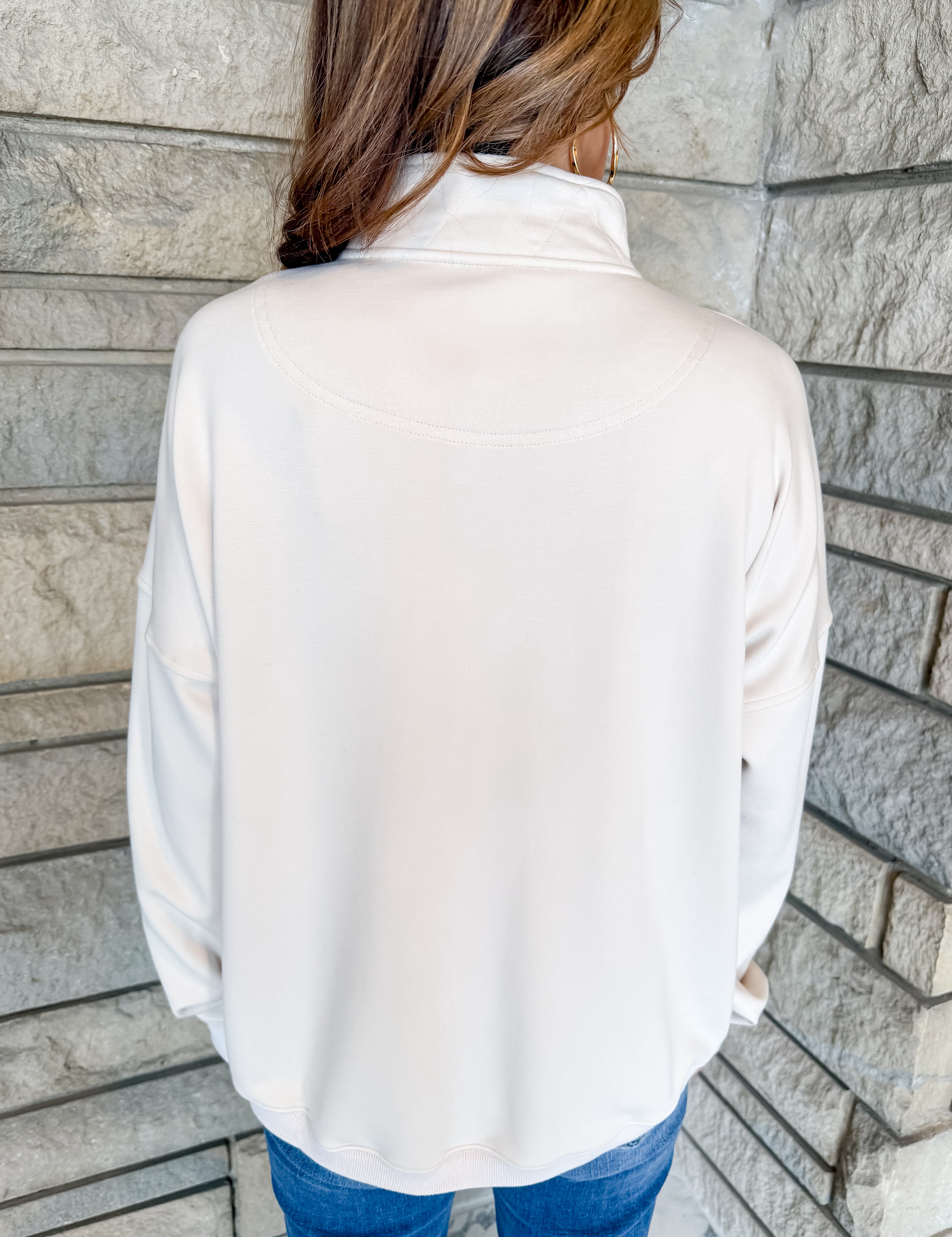 Ellen Quarter Snap Sweatshirt