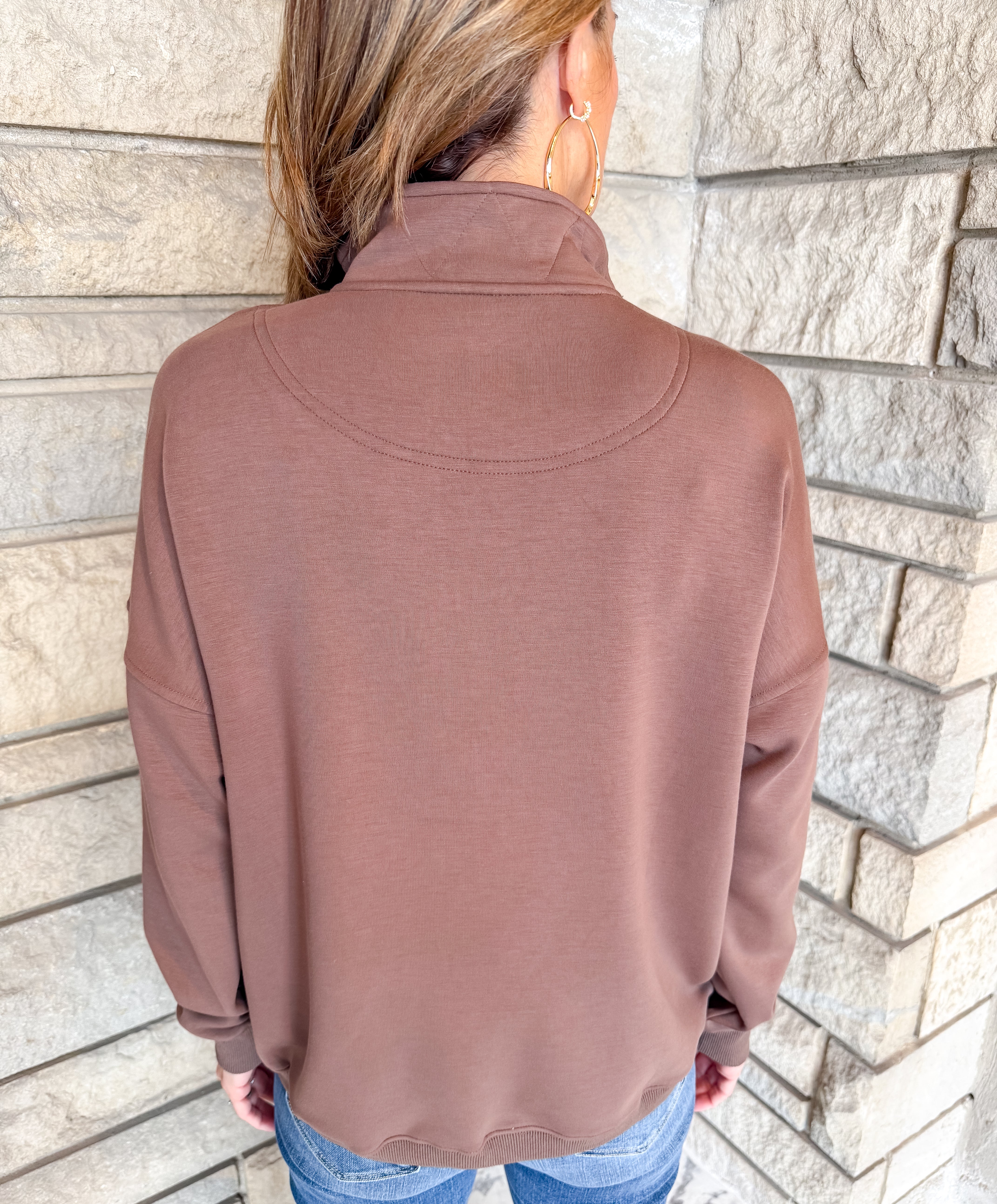 Ellen Quarter Snap Sweatshirt