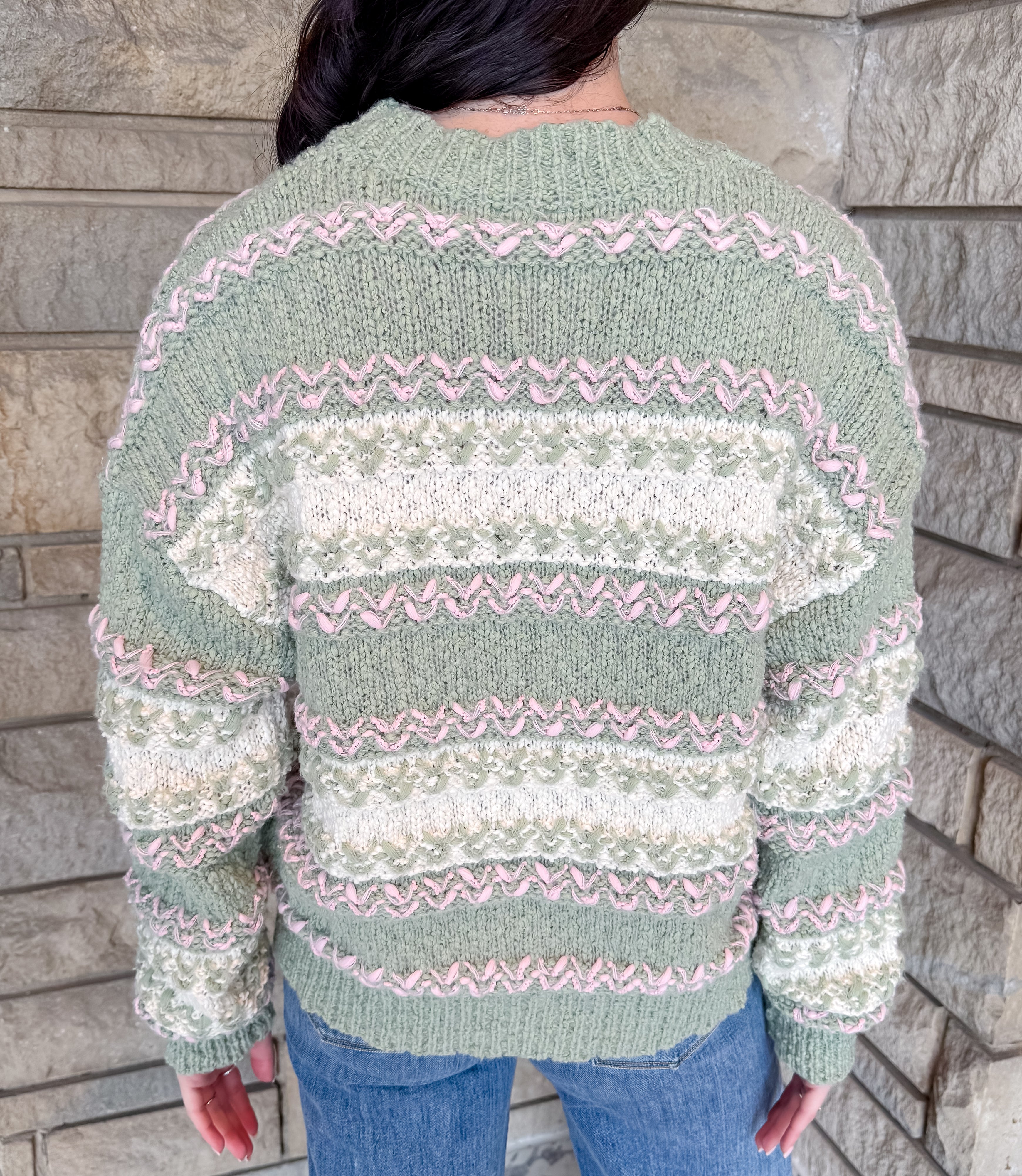 Johanna Color Block Stripe Sweater