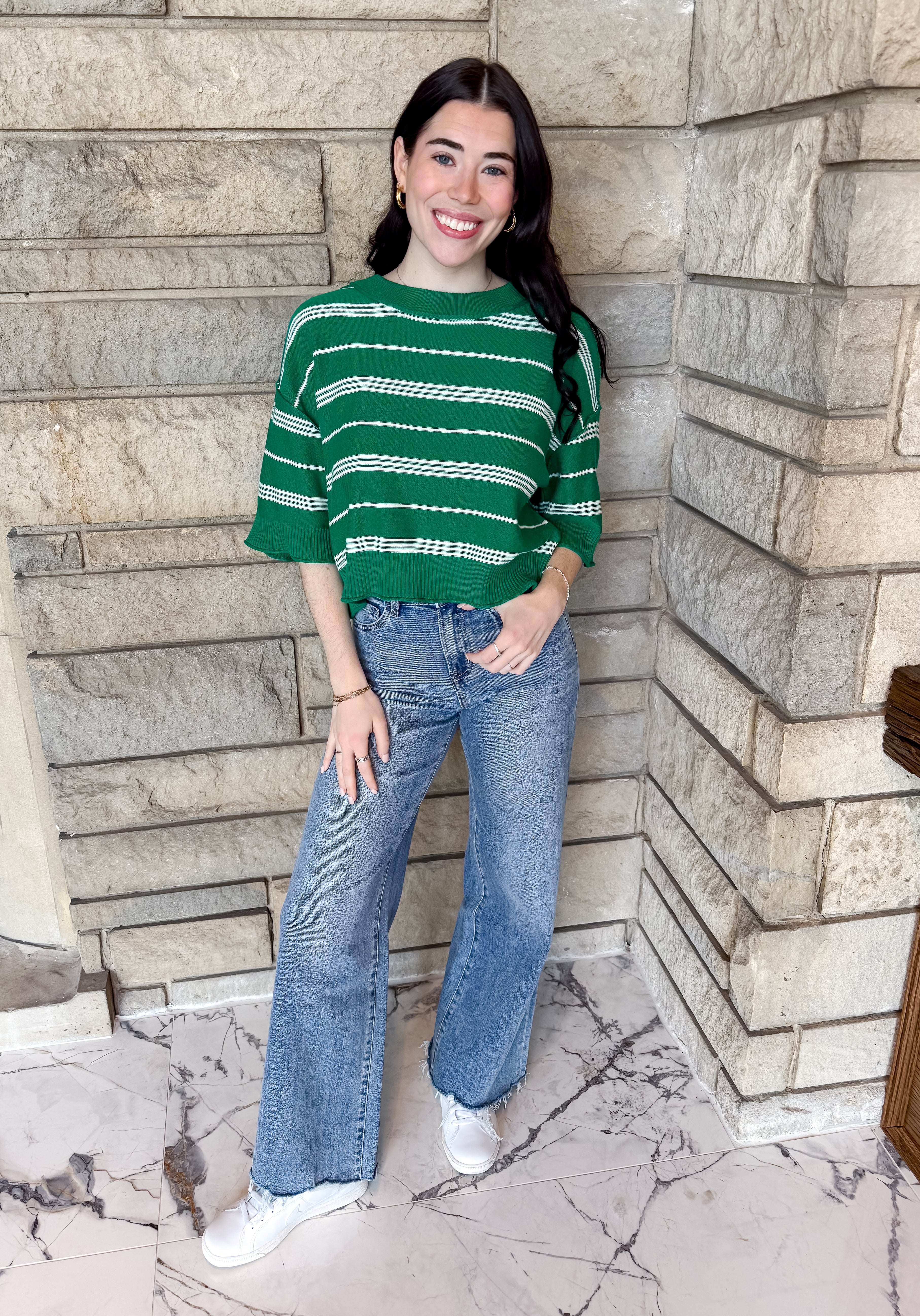 Shannon Striped SS Sweater