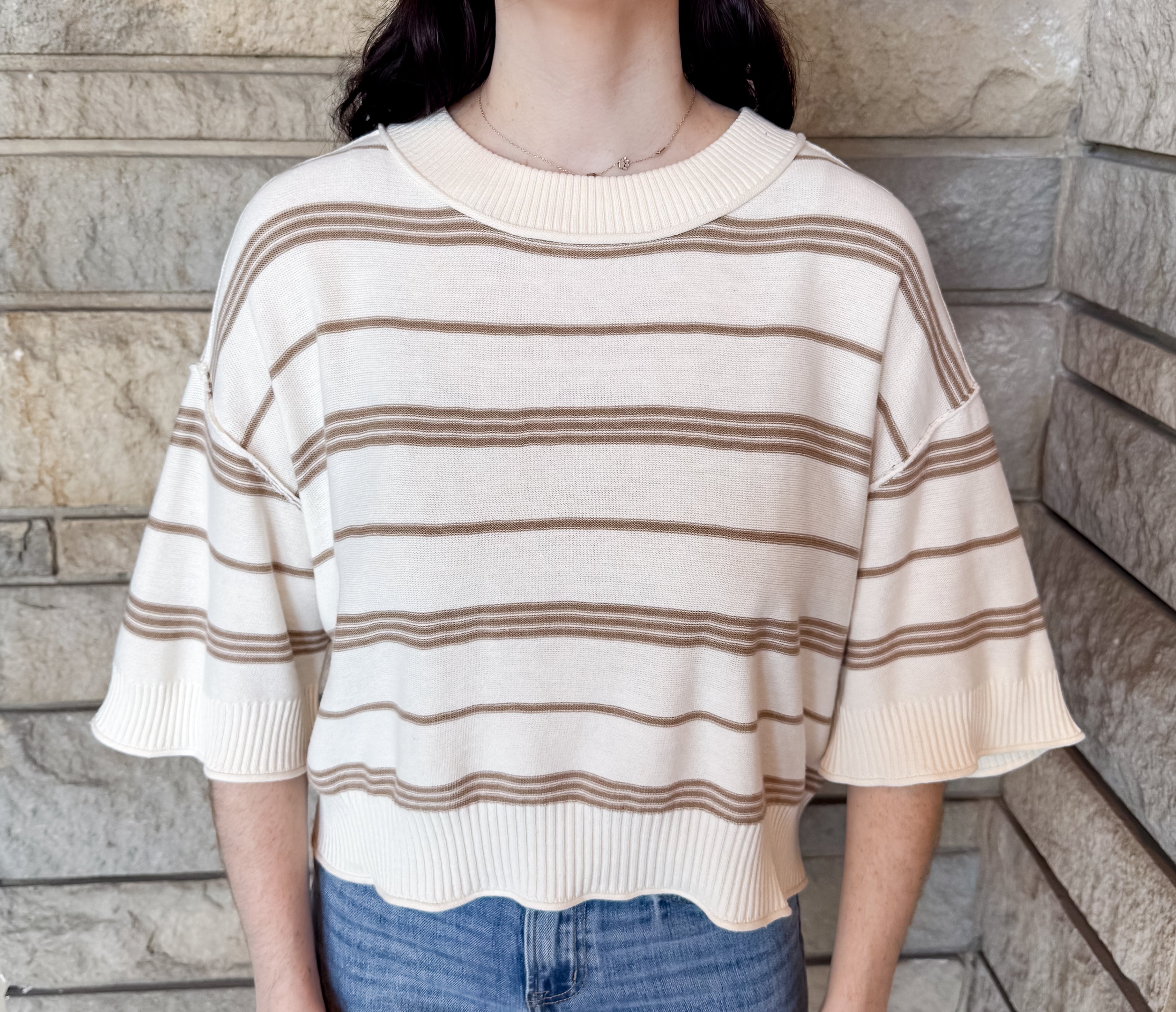 Shannon Striped SS Sweater