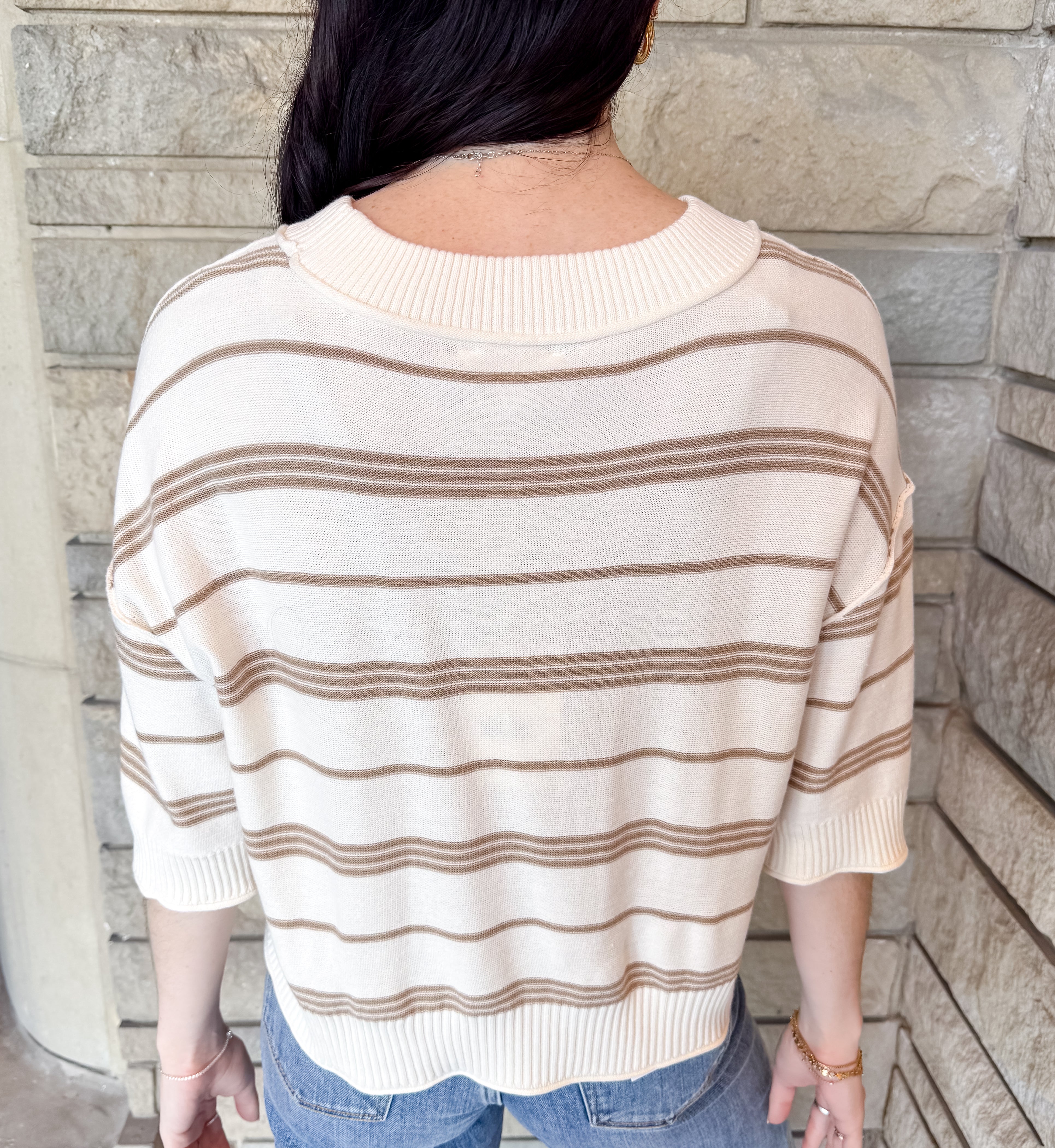 Shannon Striped SS Sweater