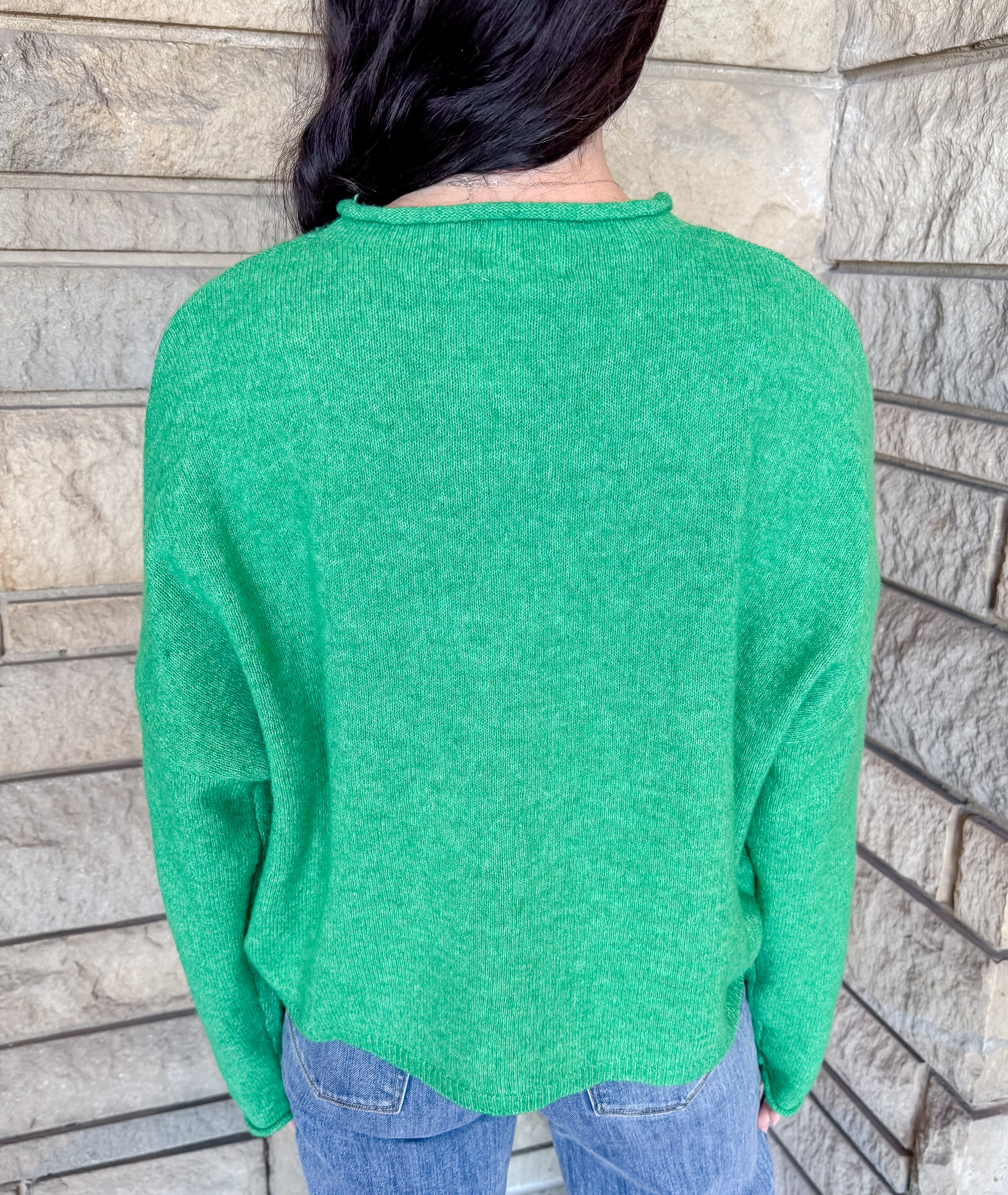 Gigi Rolled Edge Cardigan