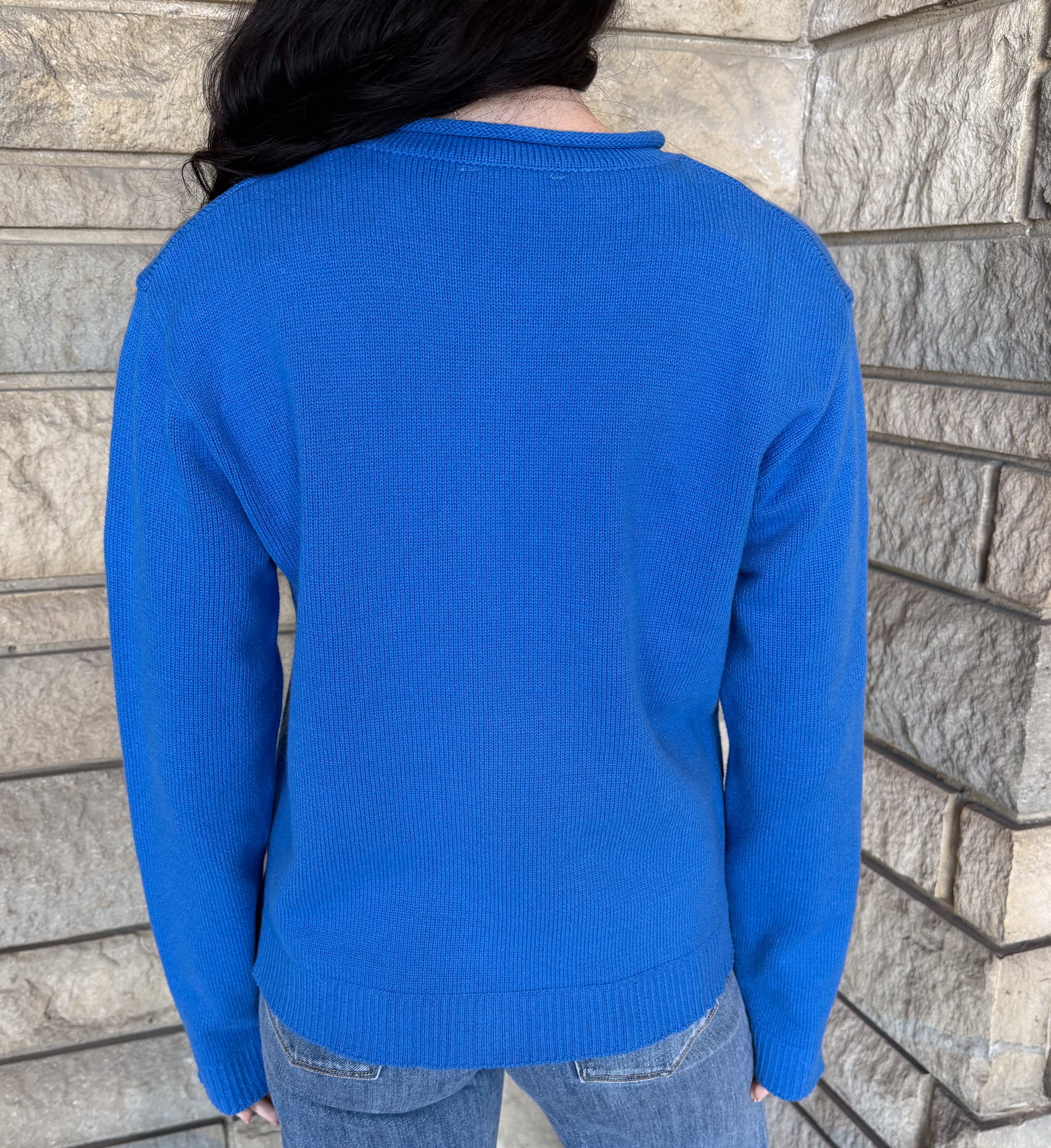 Quinley Rolled Edge Cotton Cardigan