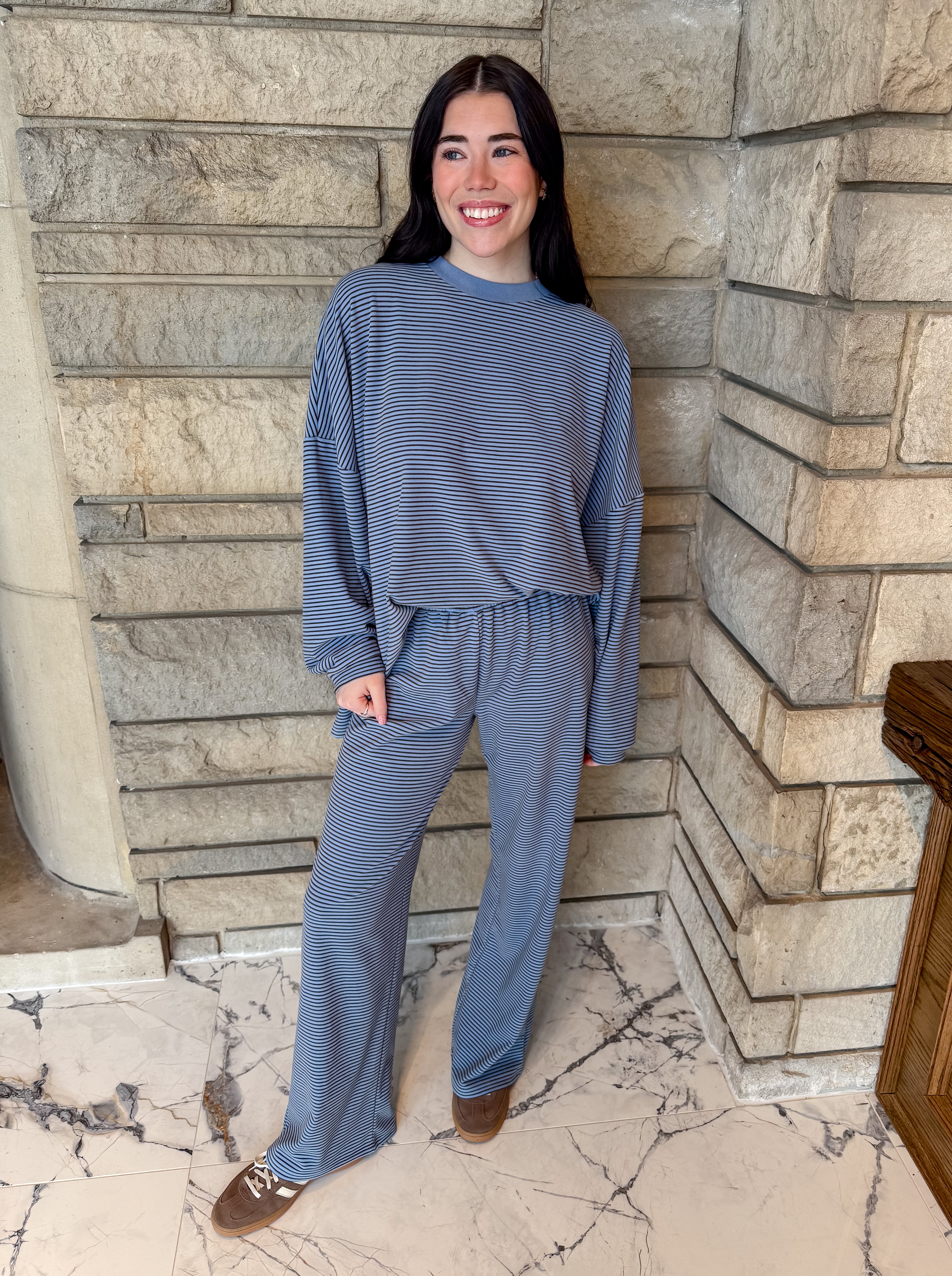 Nelle Striped Oversized Set