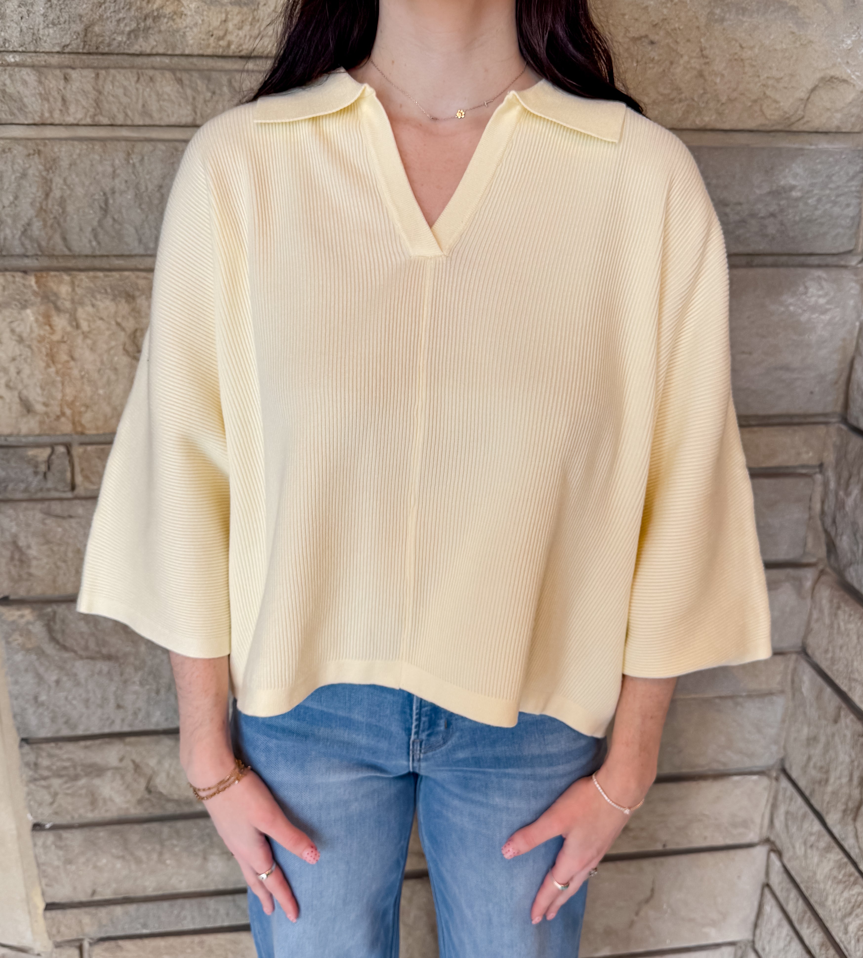 Emily Boxy Collar Sweater