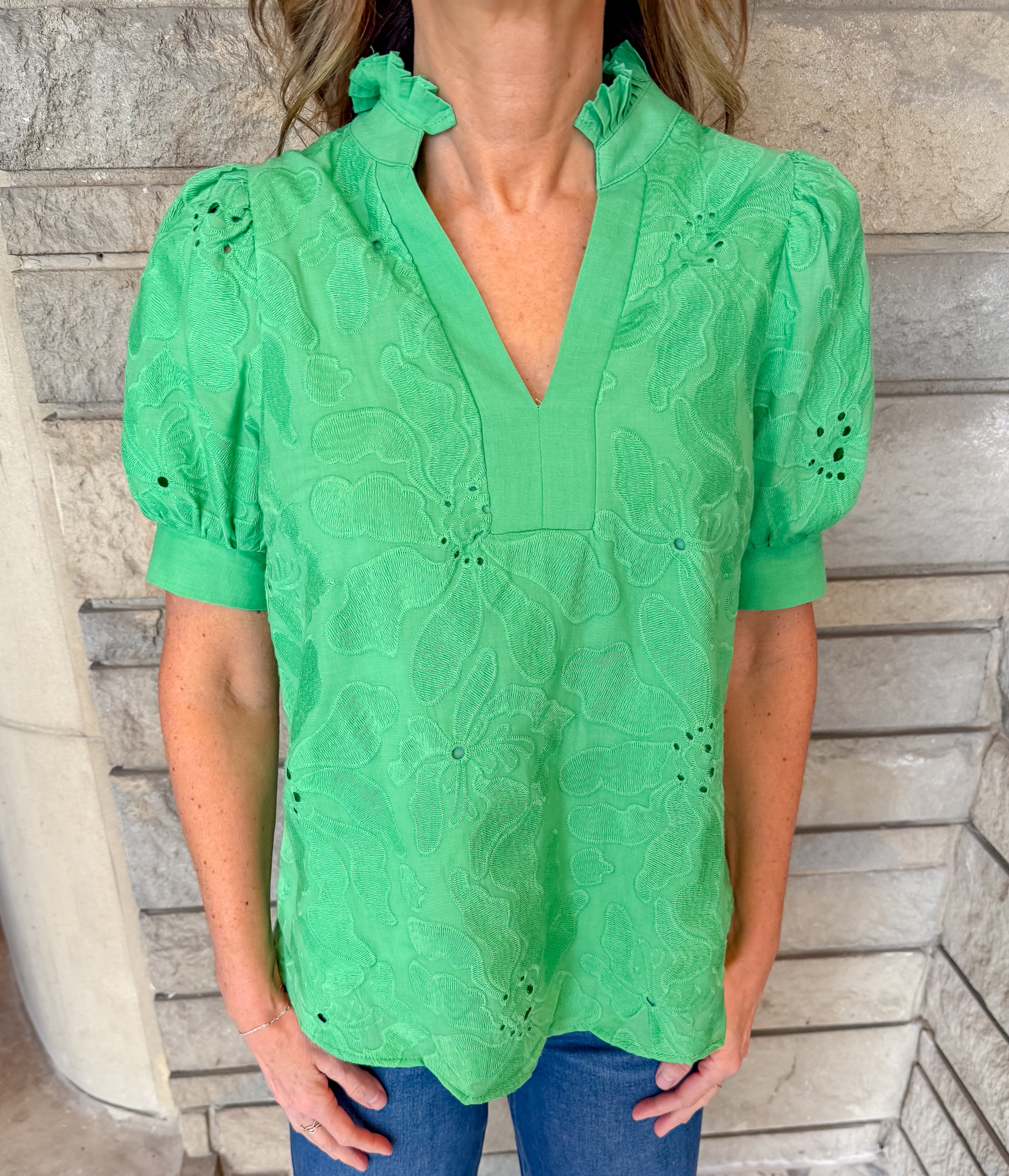 Ada Floral Embroidered Top