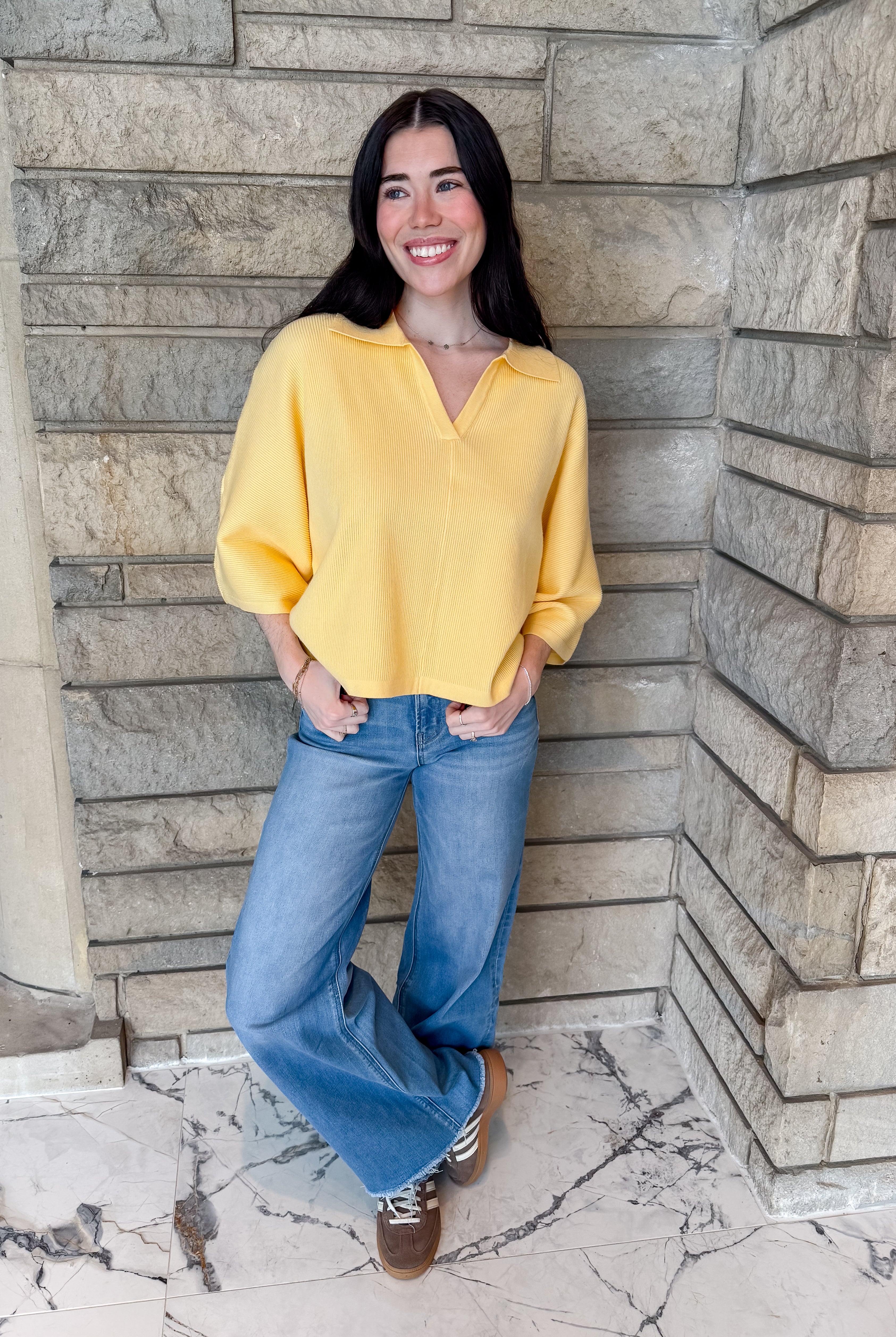 Emily Boxy Collar Sweater