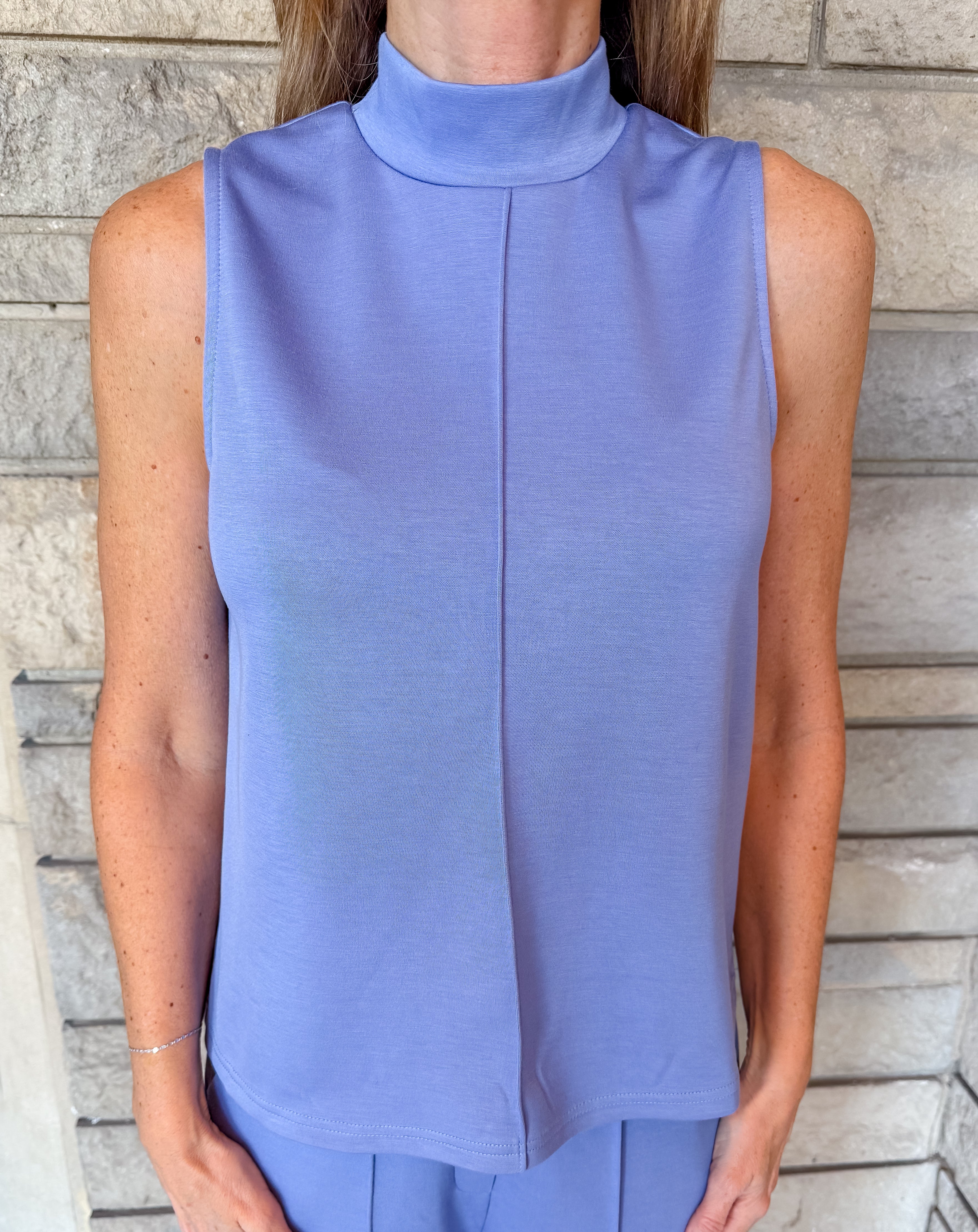 Jovie Sleeveless Mock Neck Set