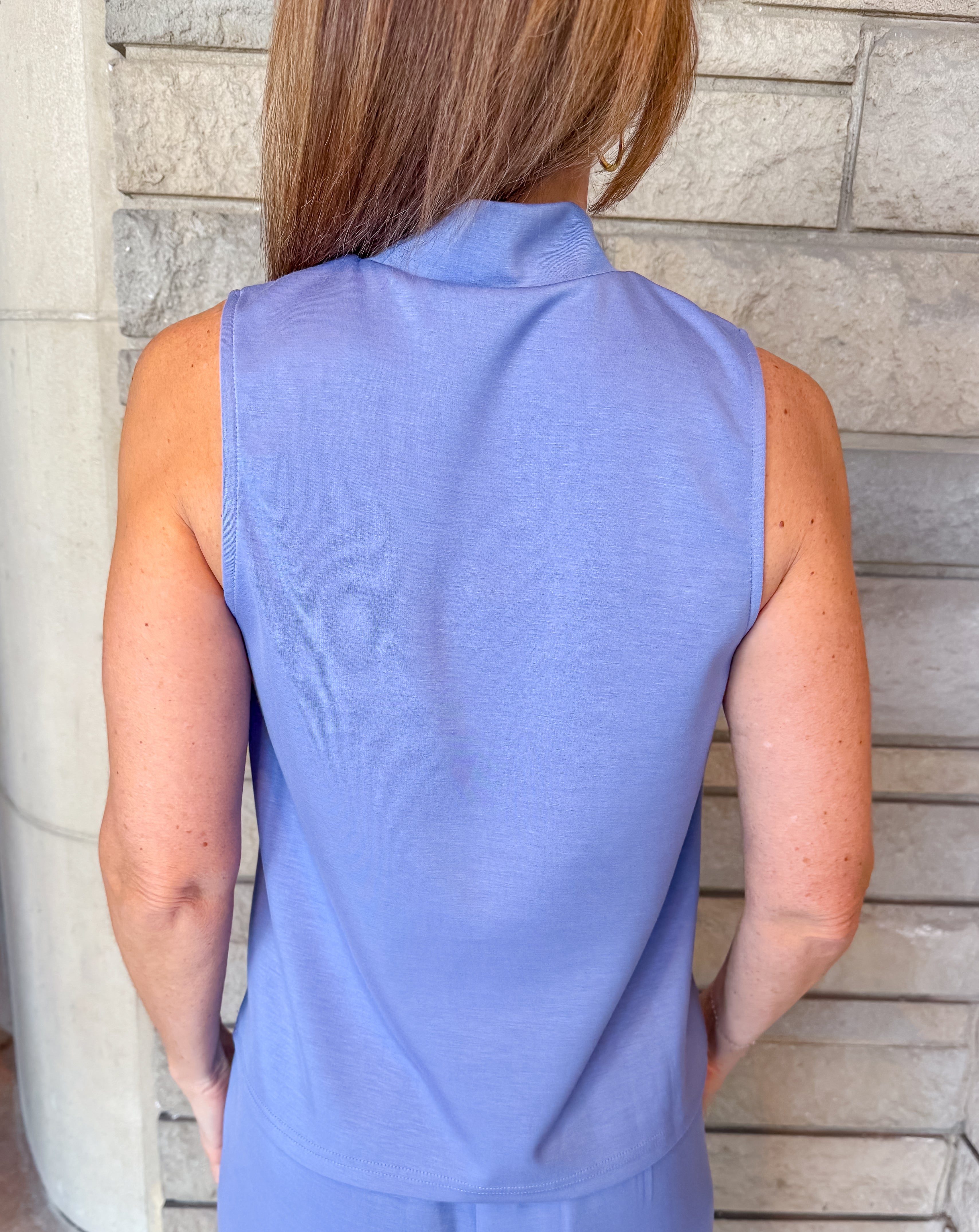 Jovie Sleeveless Mock Neck Set