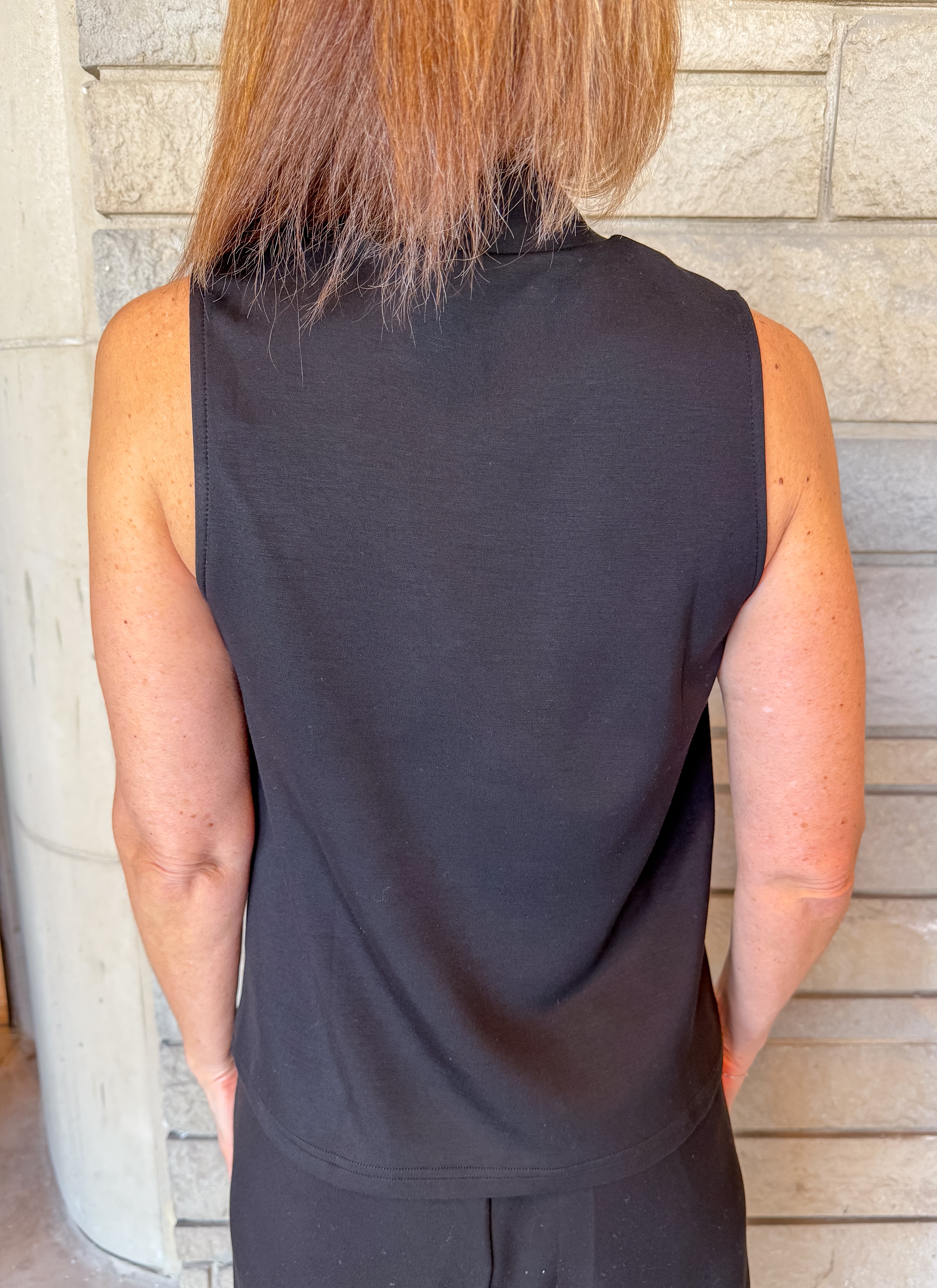 Jovie Sleeveless Mock Neck Set