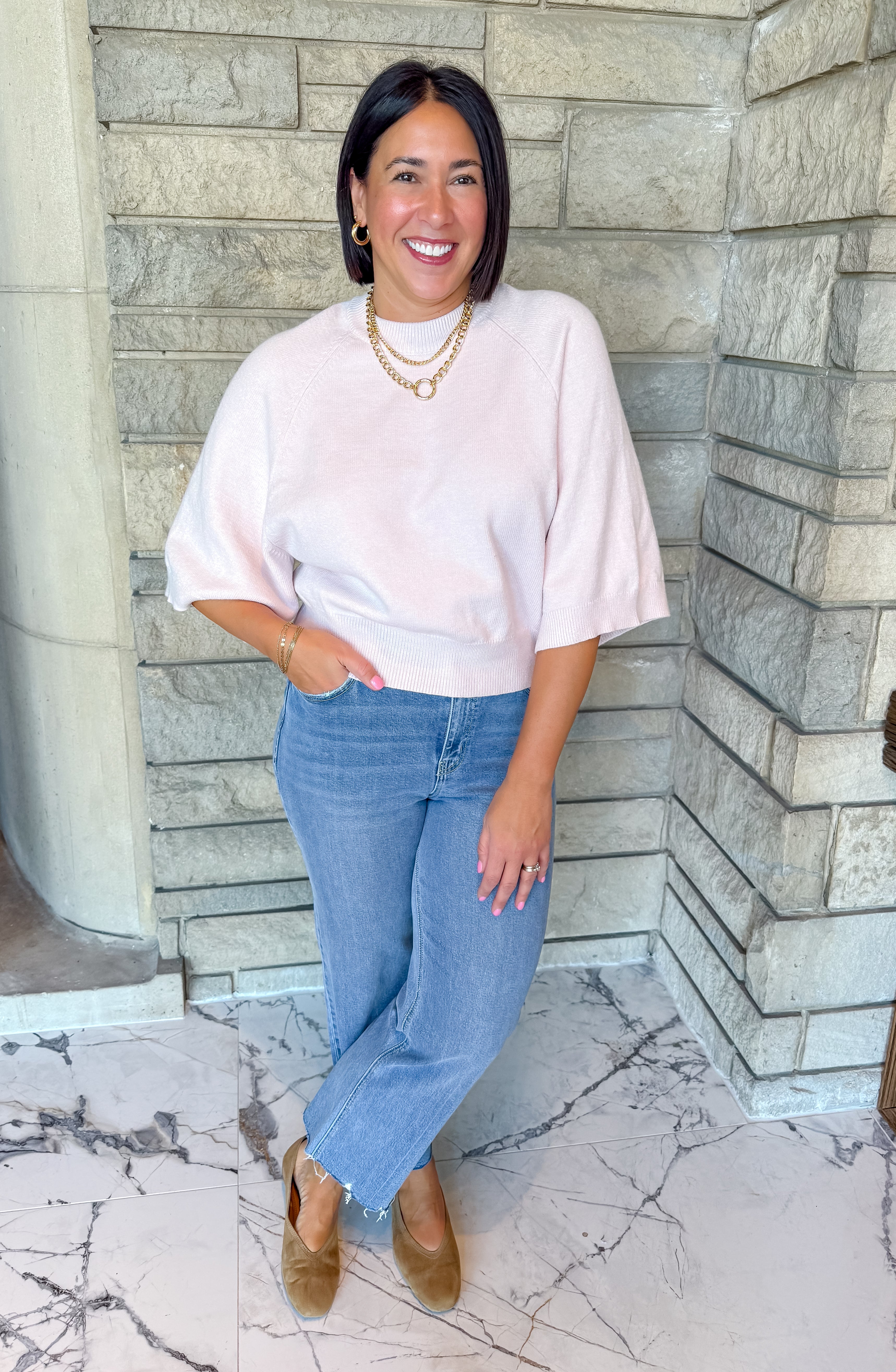 Mira Raglan Wide Sleeve Sweater