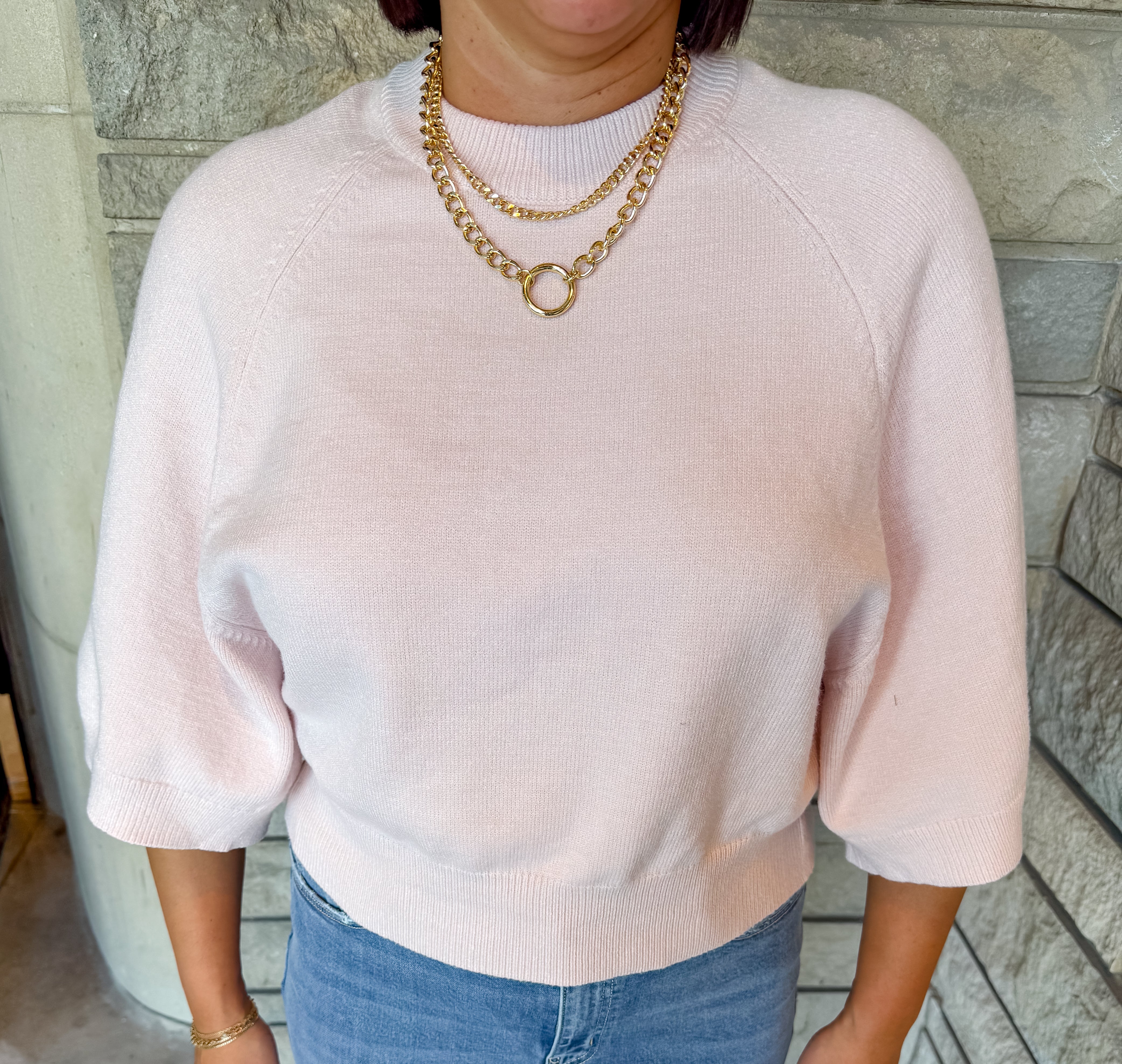 Mira Raglan Wide Sleeve Sweater