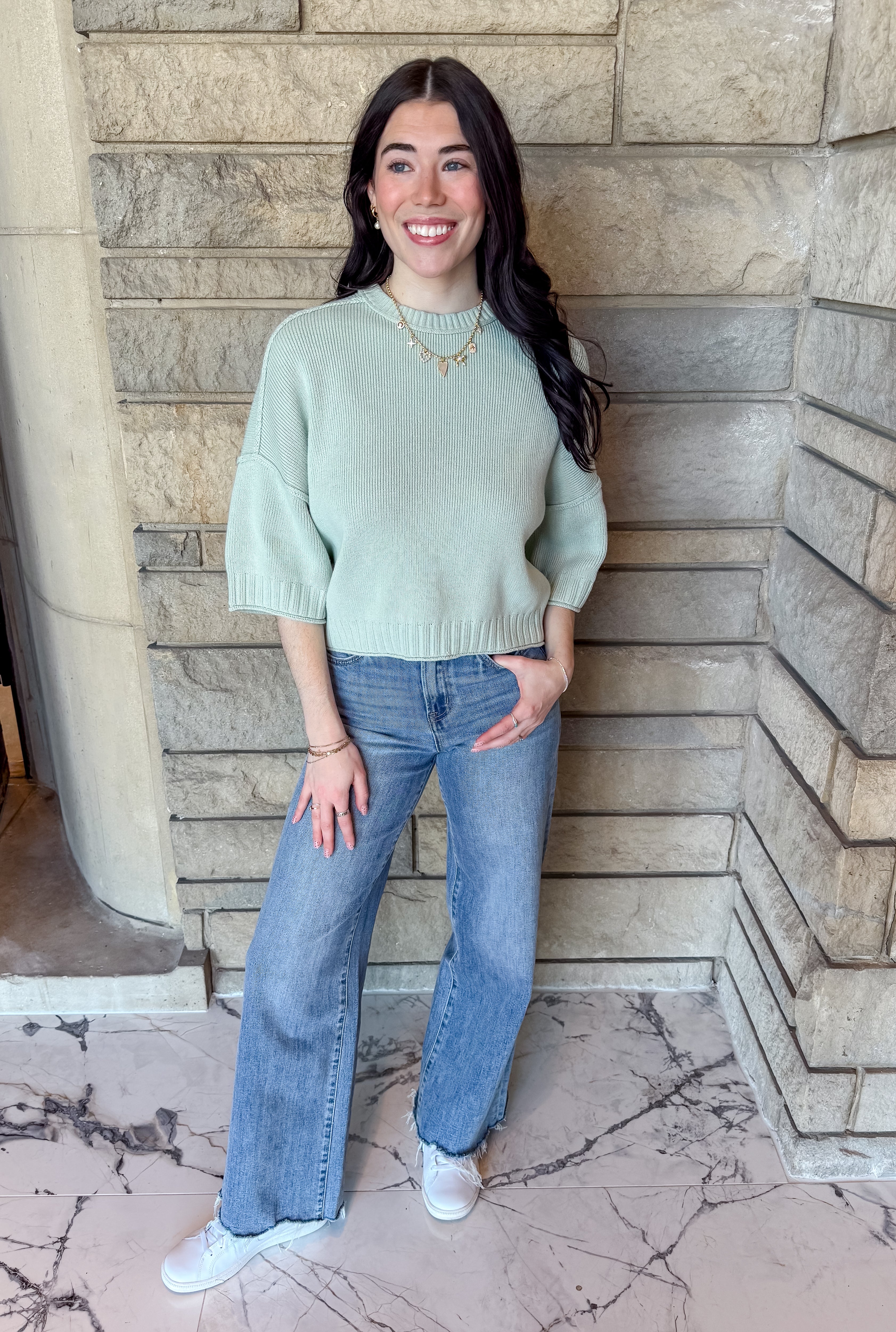 Nadia Boxy Cropped Sweater