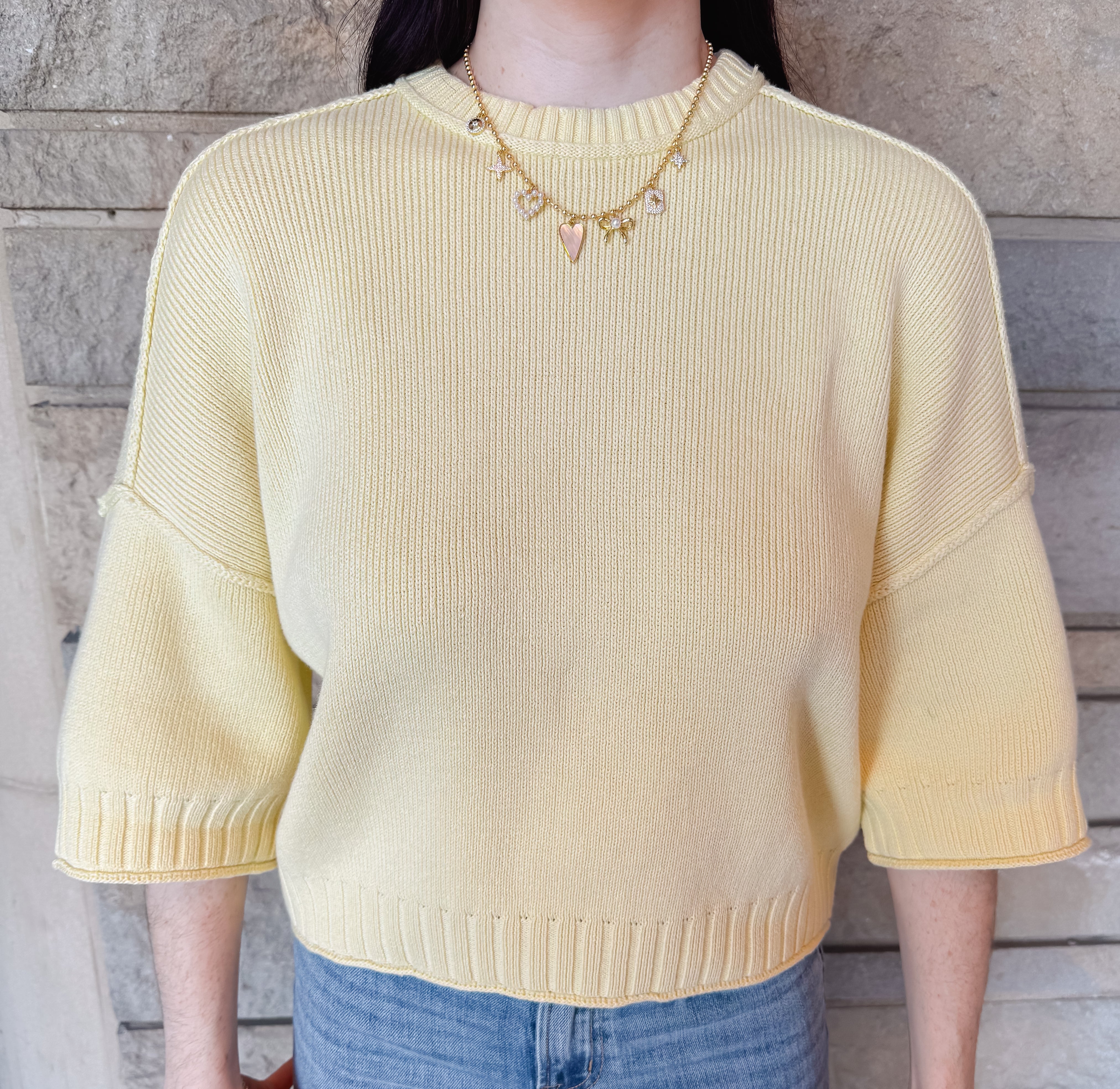 Nadia Boxy Cropped Sweater