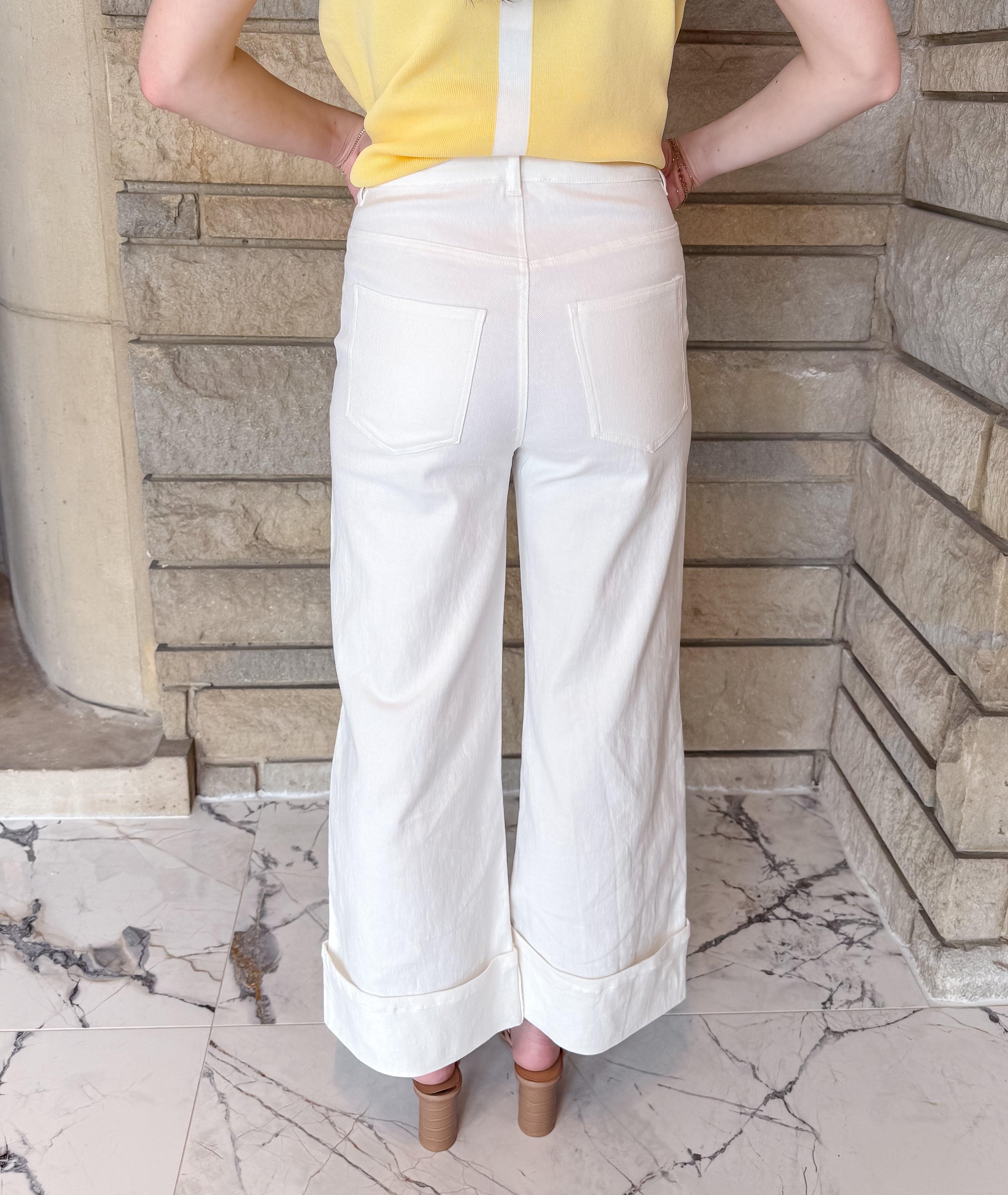 Gianina Wide Leg Cuff Pants