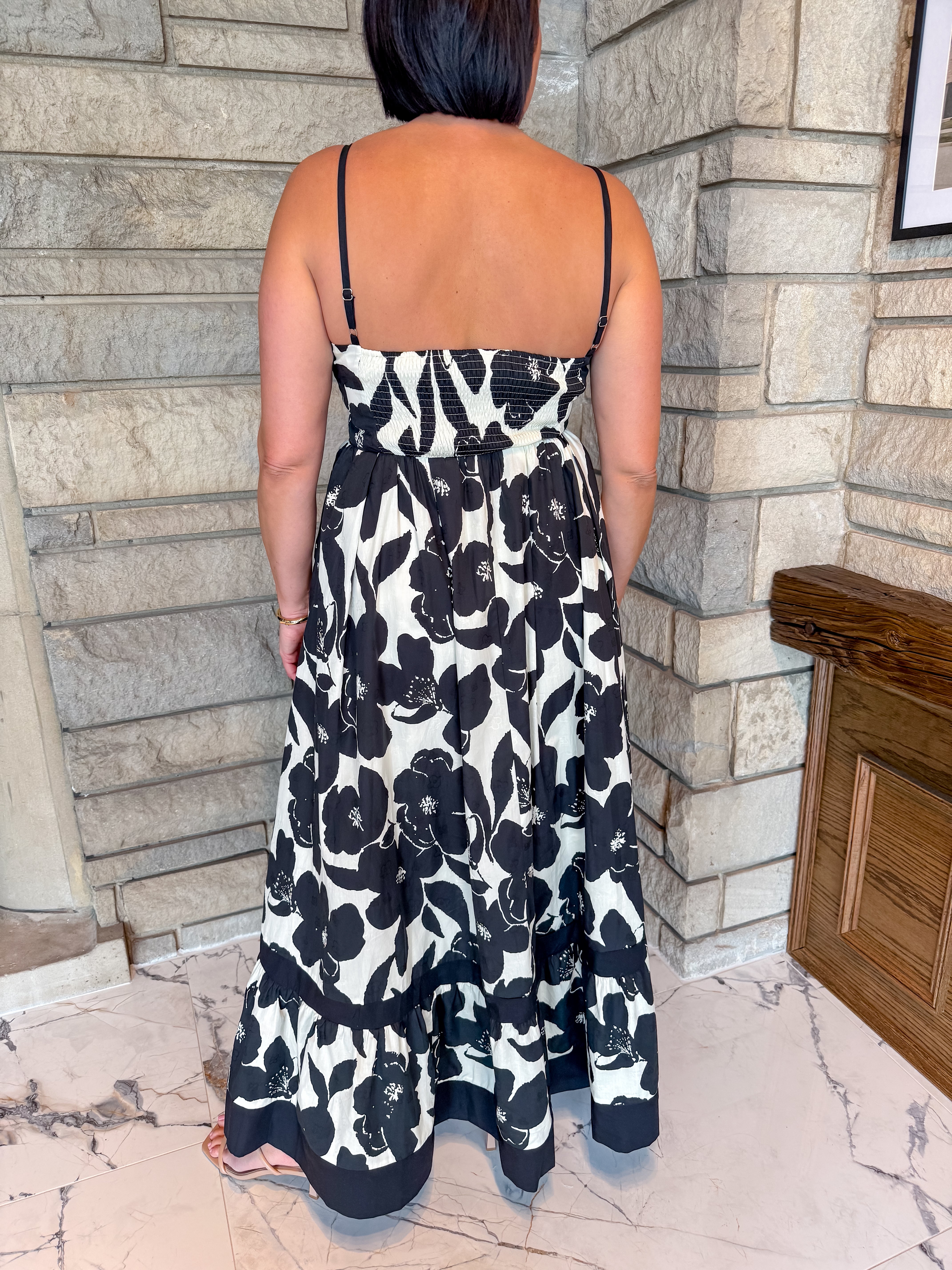 Lizzie Floral Strappy Maxi Dress