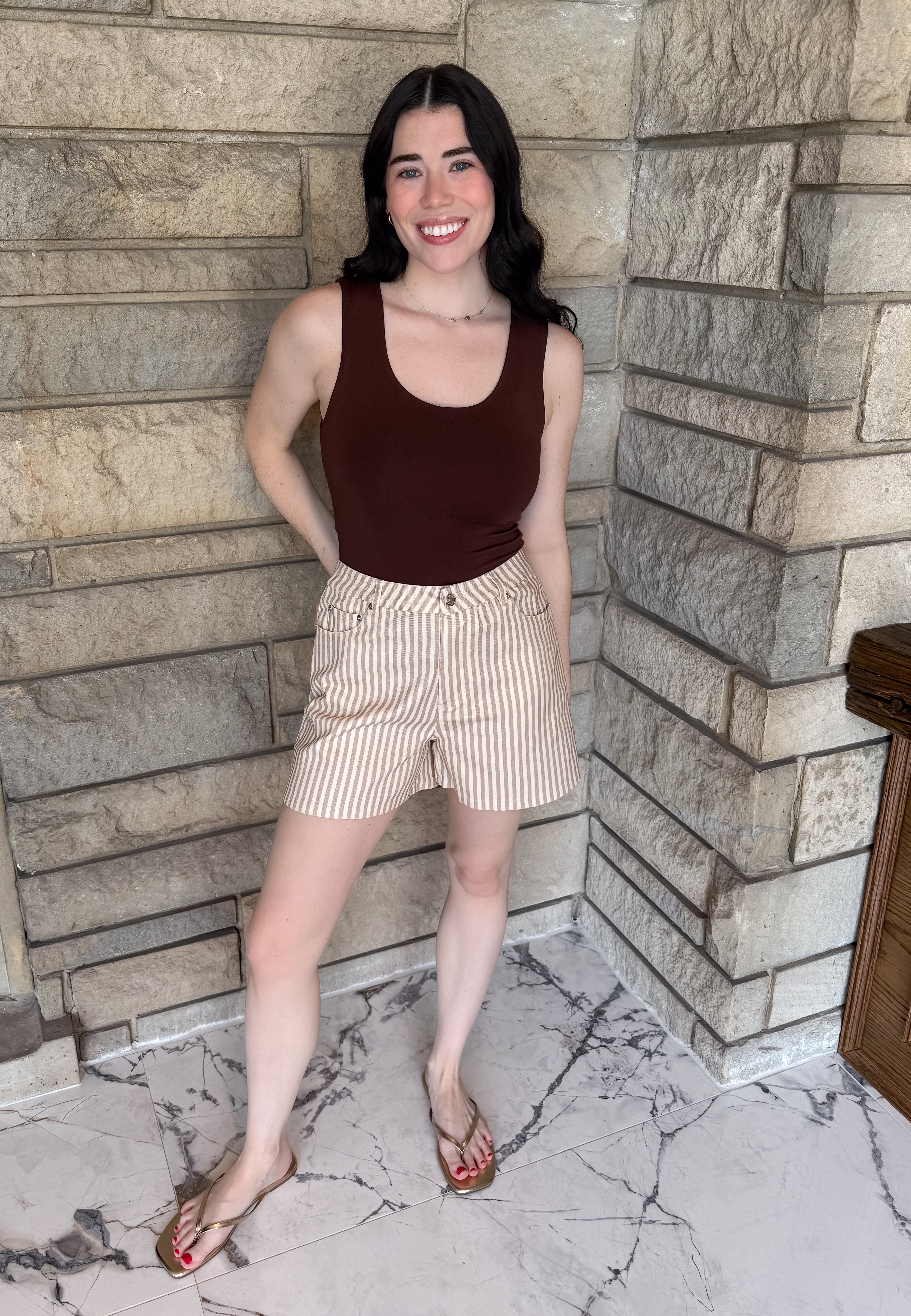 Carla Striped Shorts