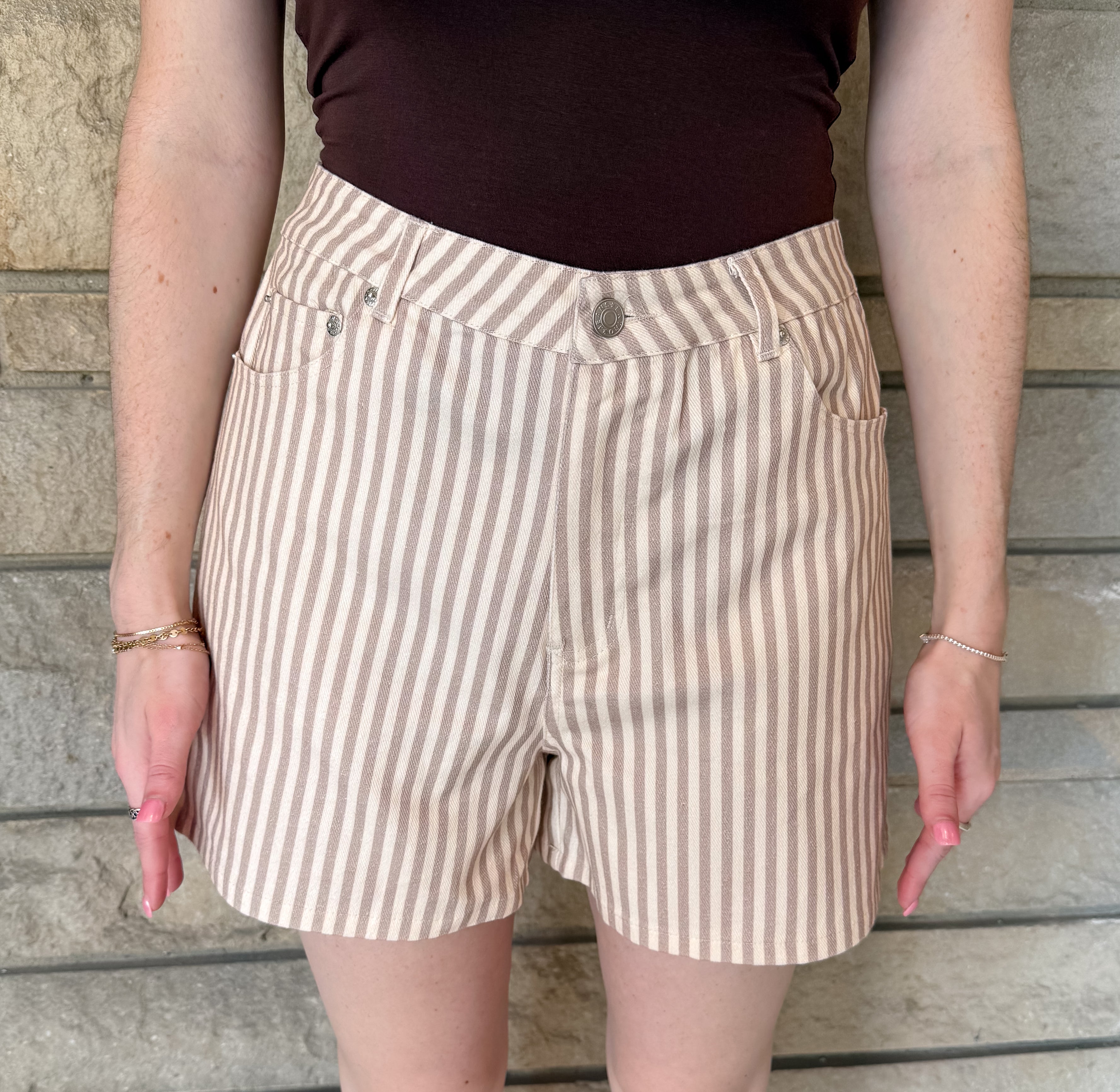Carla Striped Shorts