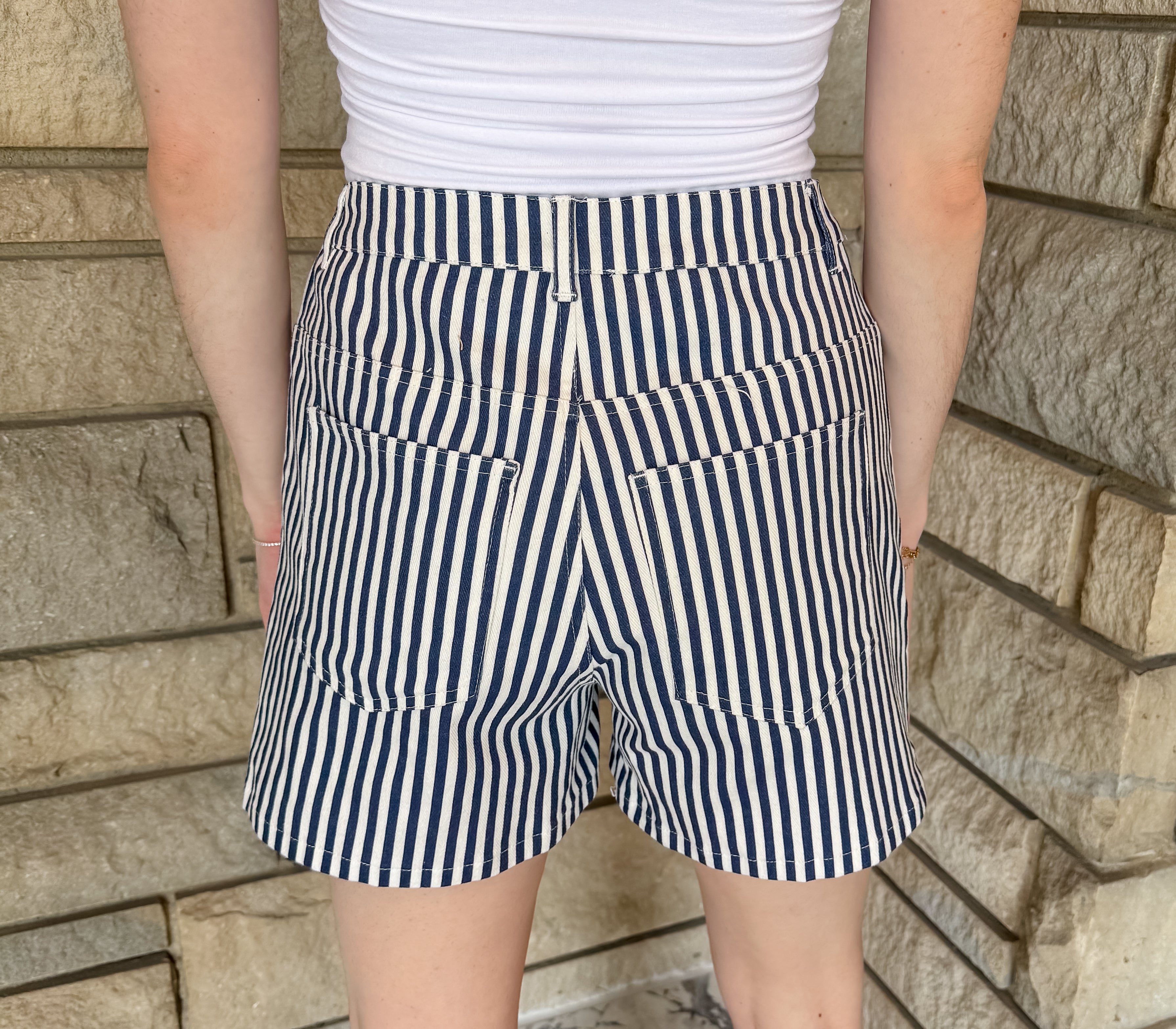 Carla Striped Shorts