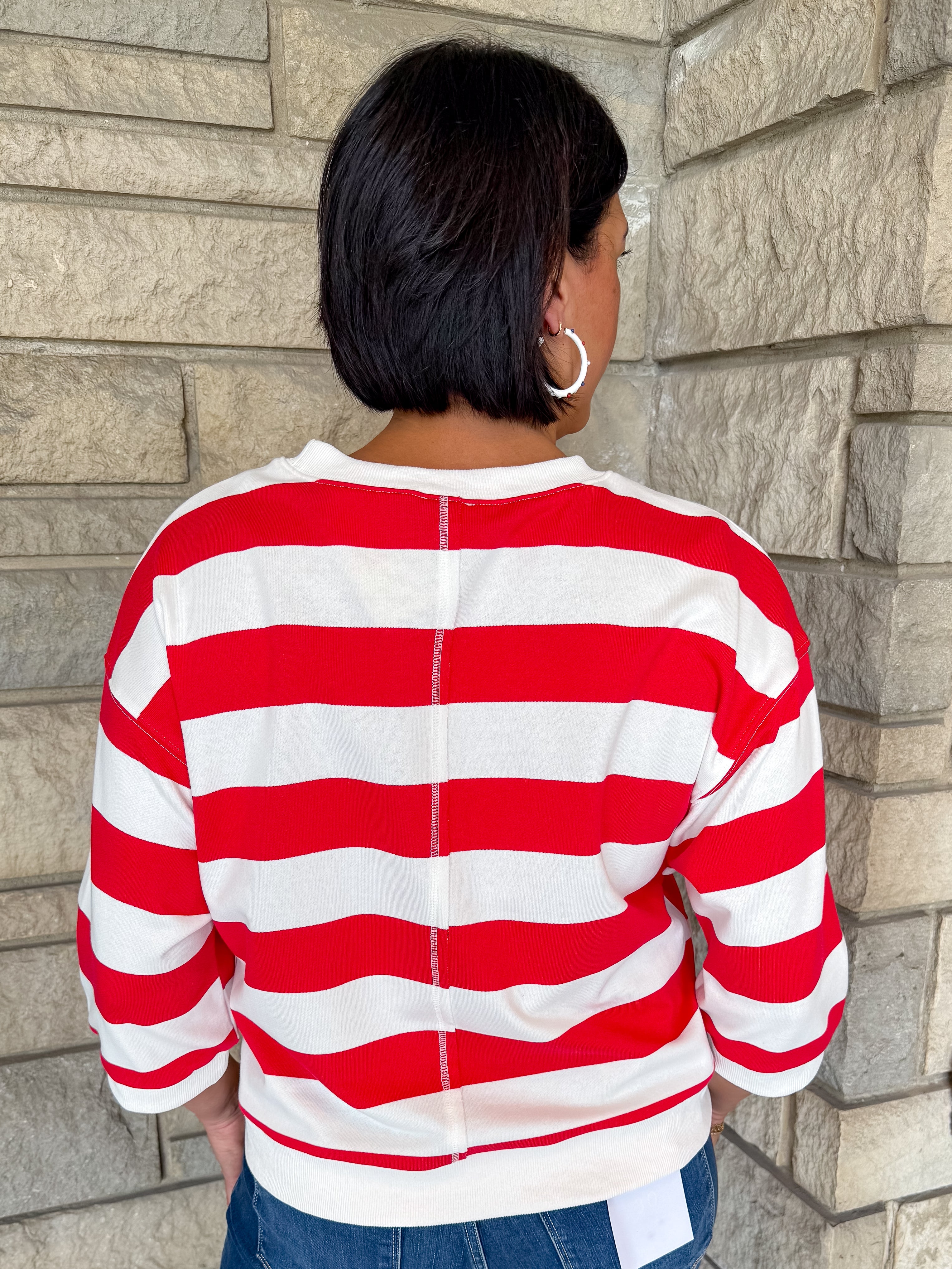 Connie Wide Stripe Sweatshirt