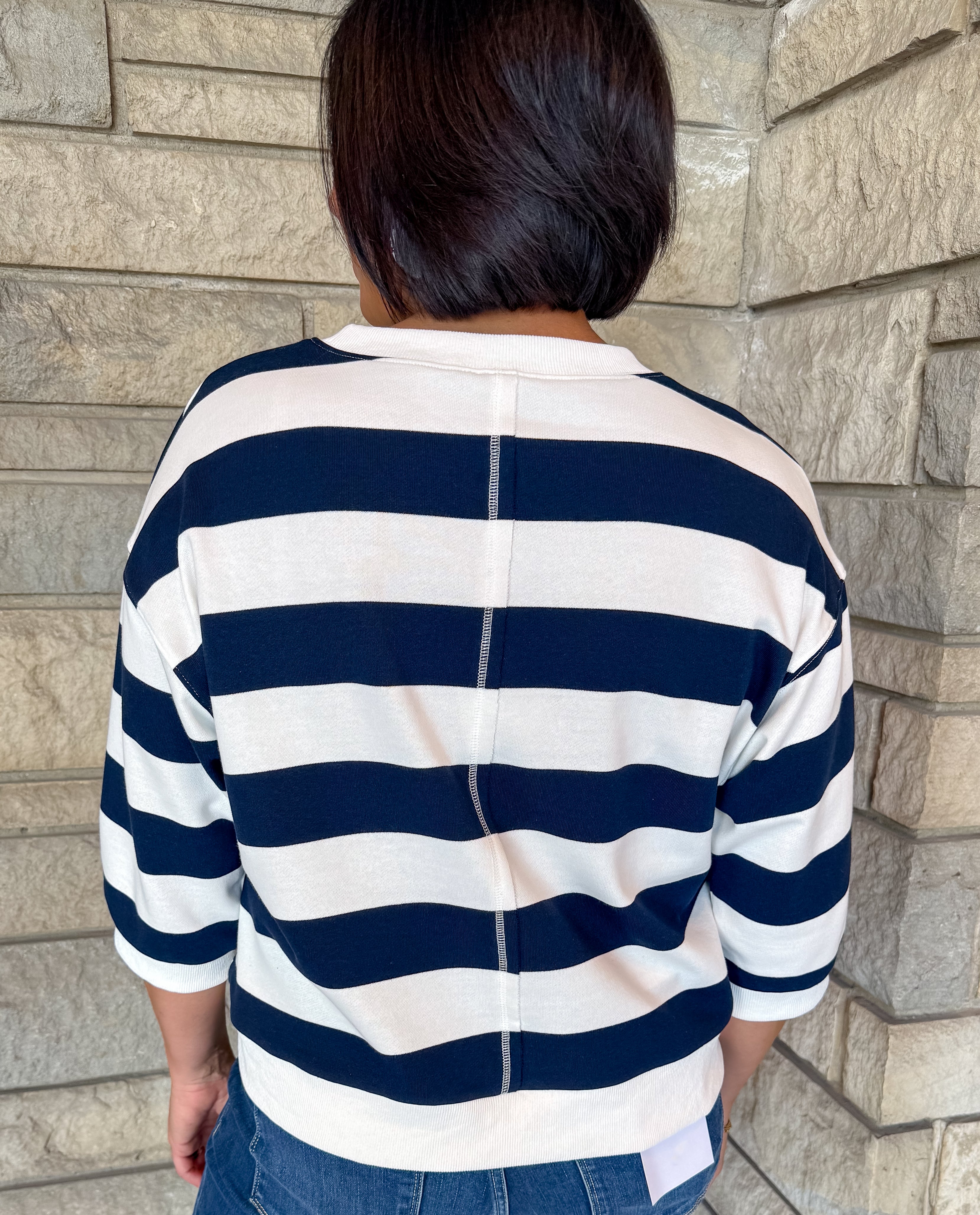 Connie Wide Stripe Sweatshirt