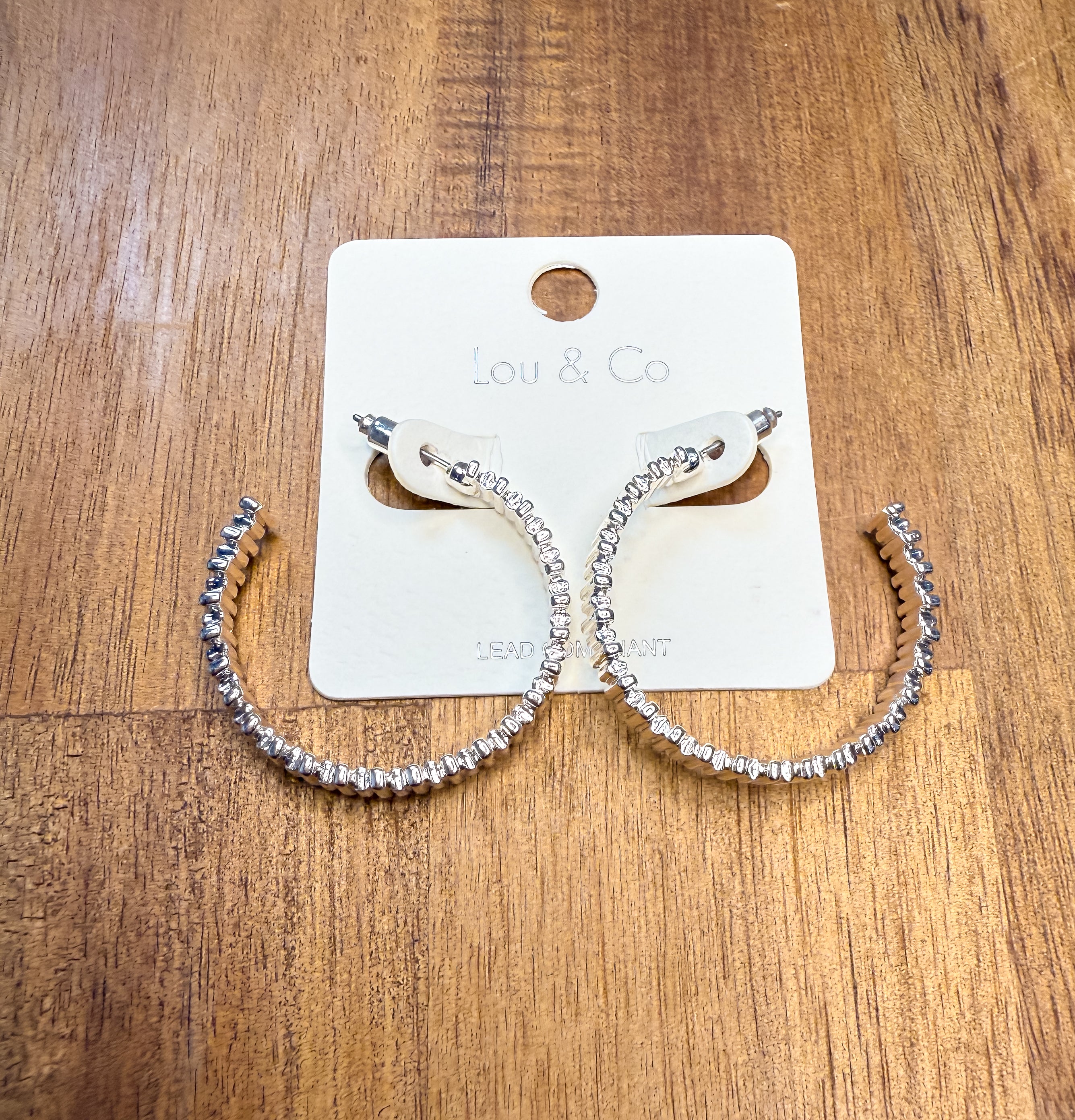 Flat Textured Hoops