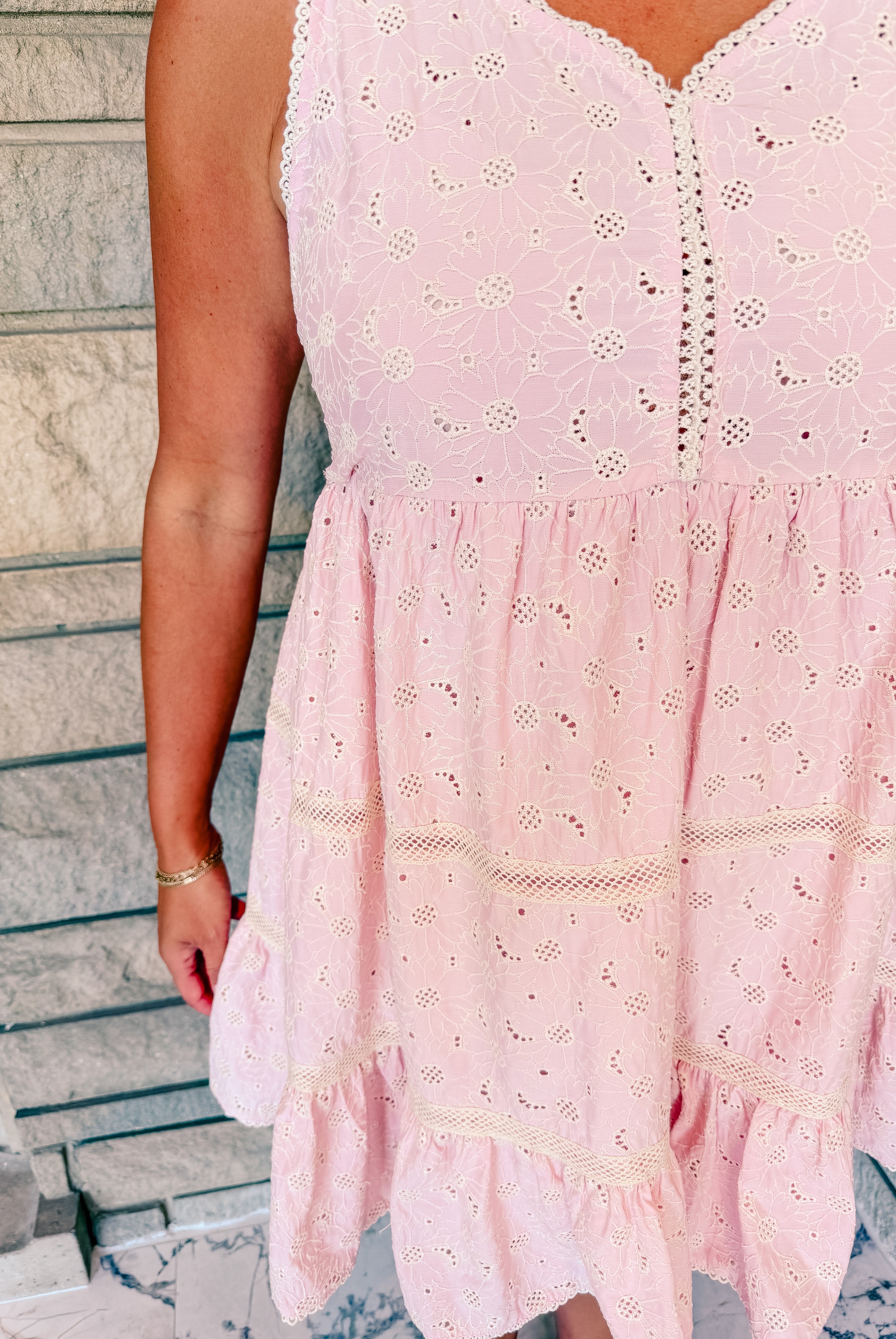 Bethany Eyelet Embroidered Dress