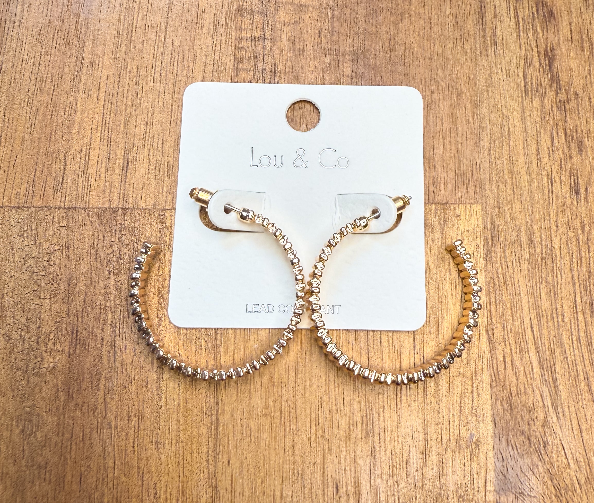 Flat Textured Hoops