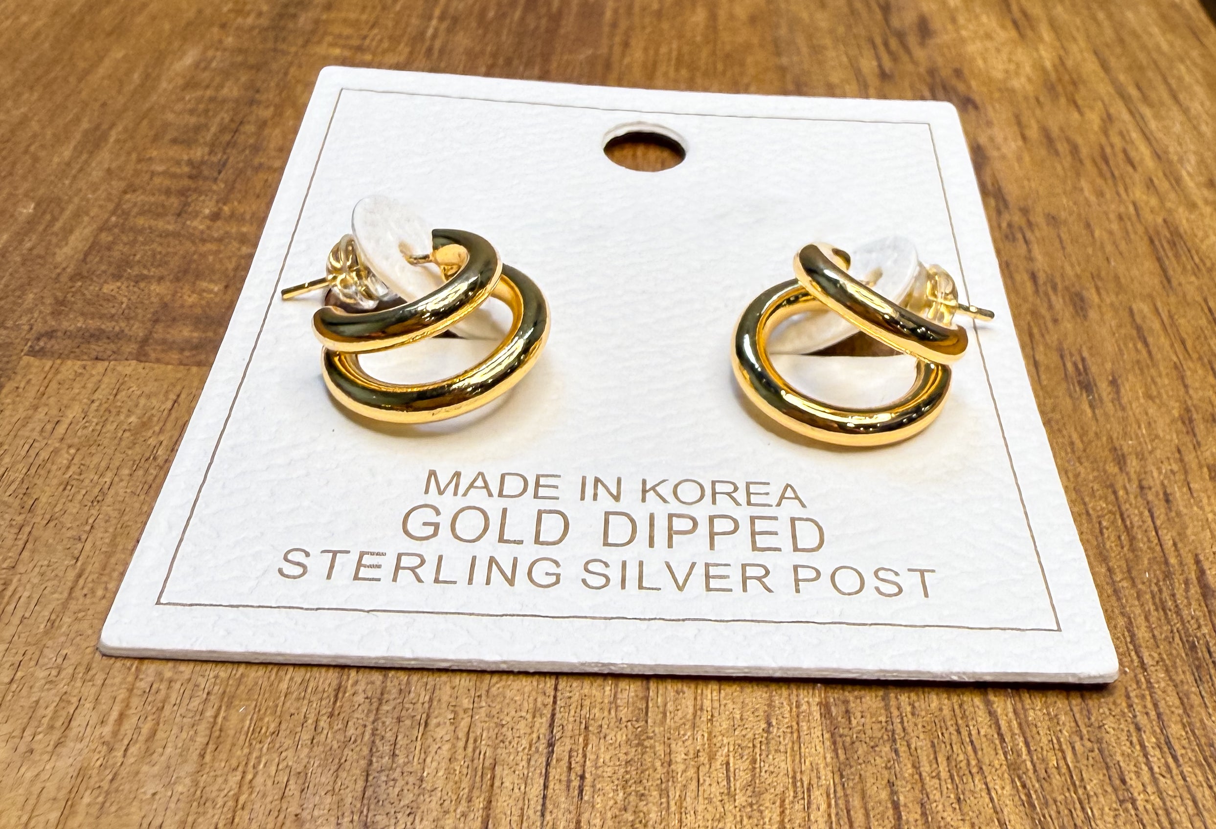 Layered Double Huggie Hoops