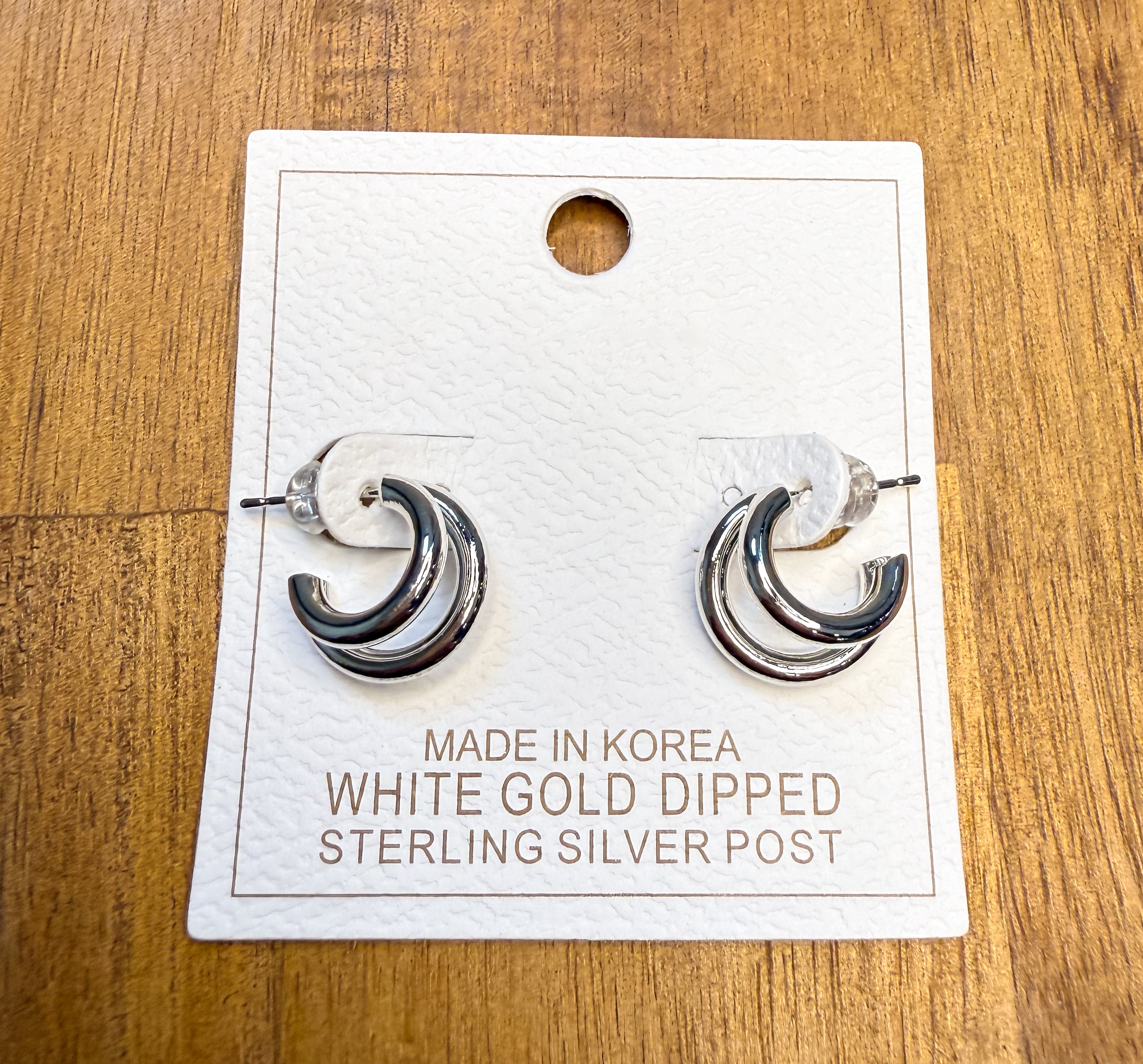 Layered Double Huggie Hoops