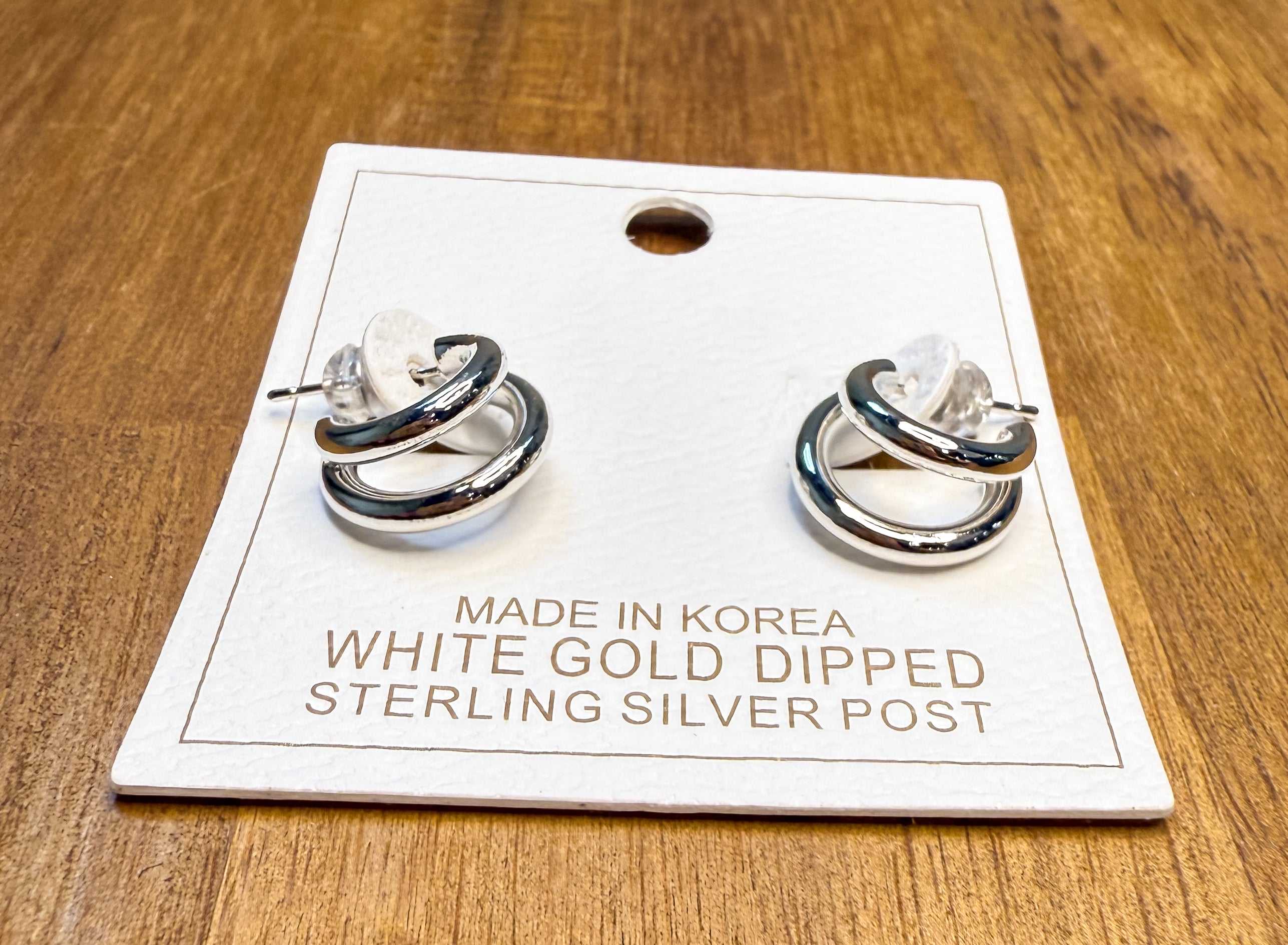 Layered Double Huggie Hoops