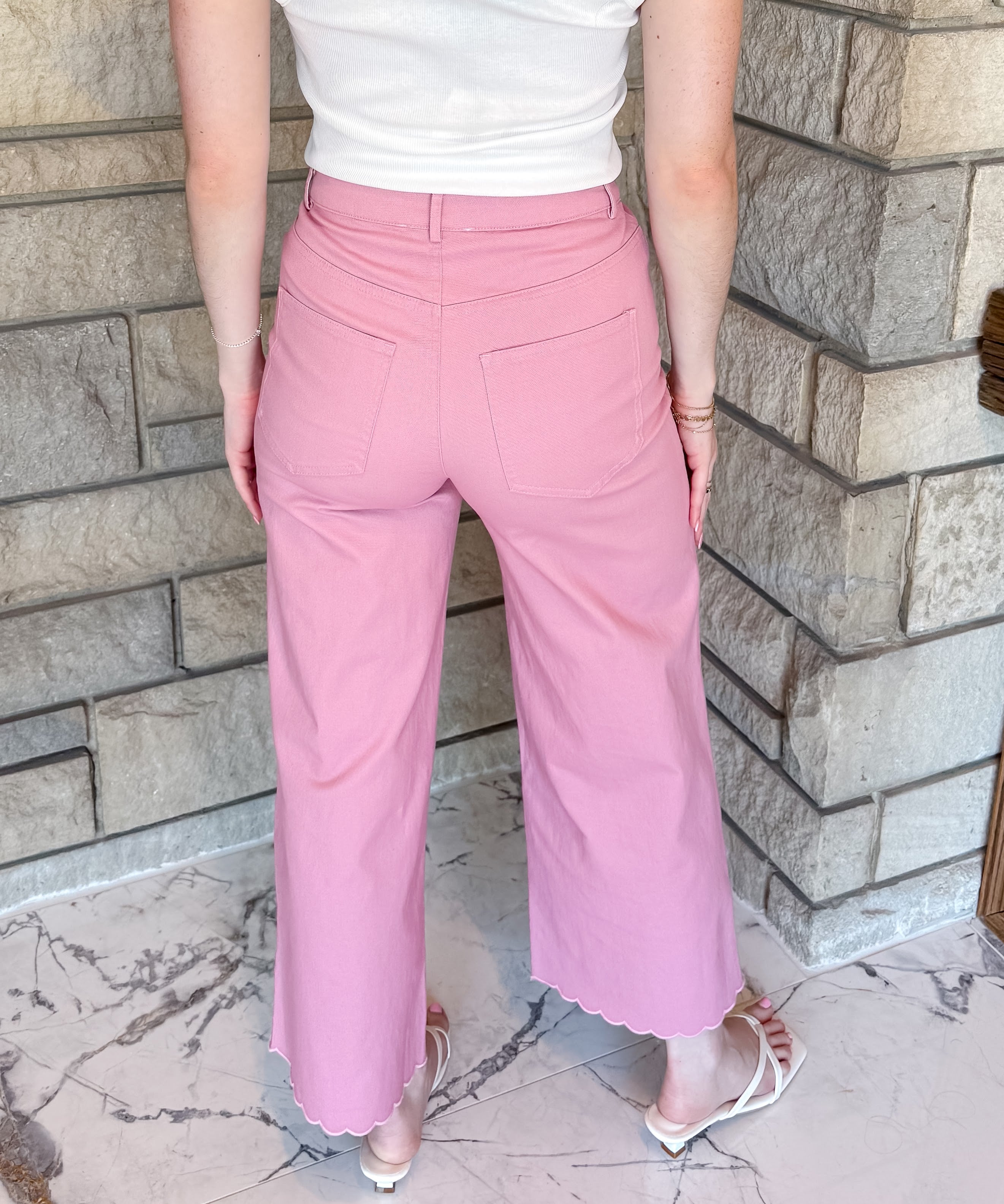 Molly Embroidered Hem Pants