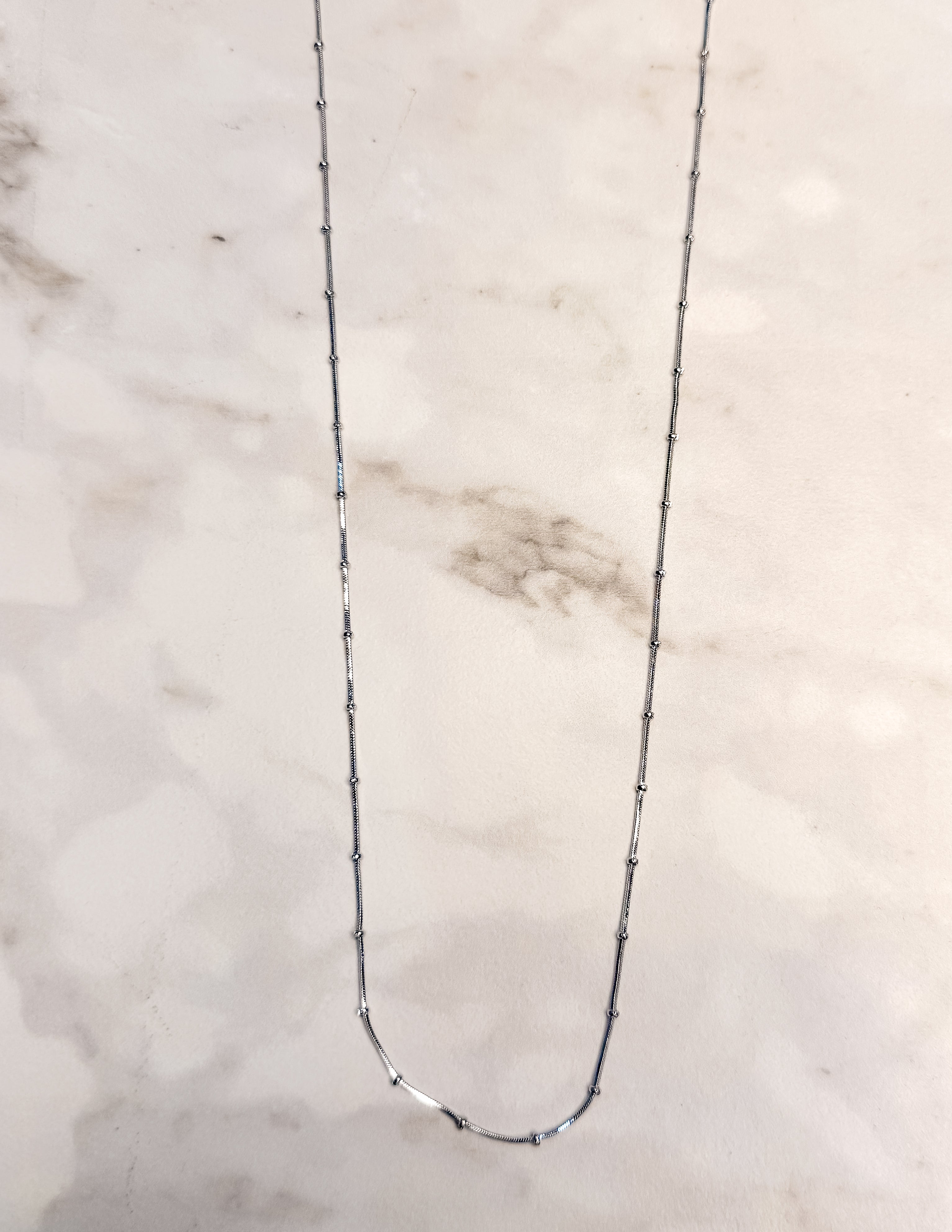 Mini Spaced Bead Snake Chain