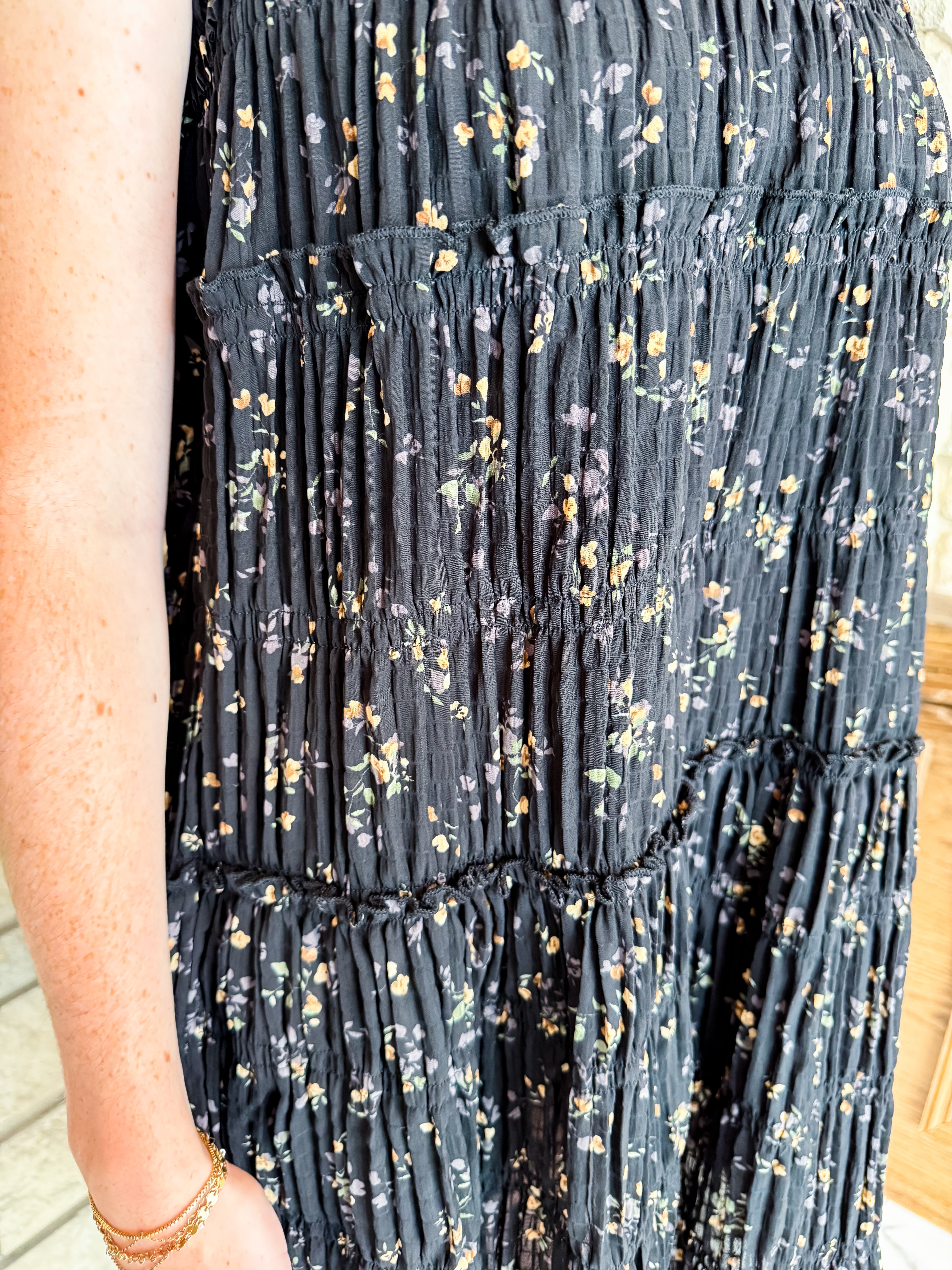 Luna Floral Pleated Dress
