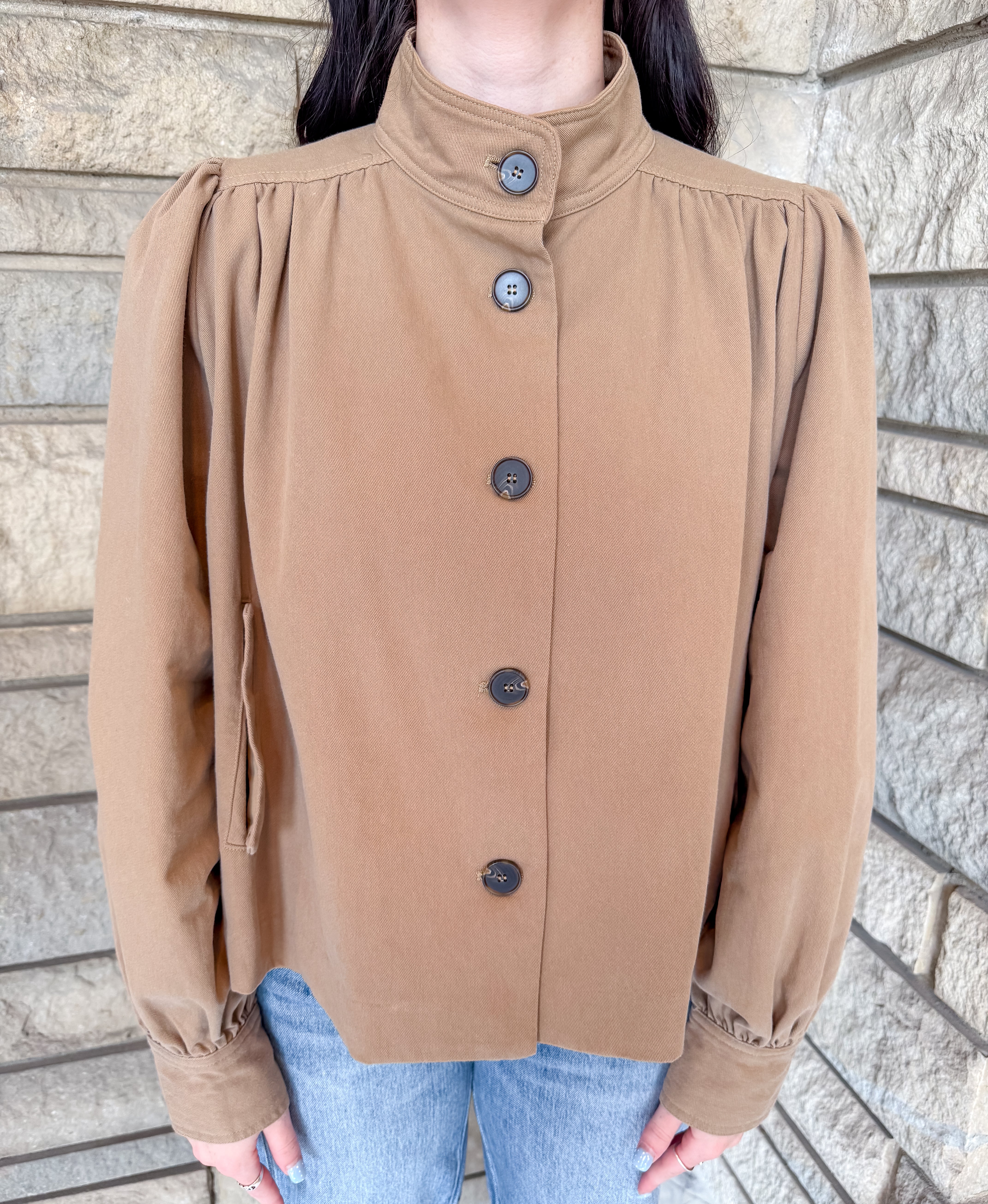 Kristy Cropped Swing Jacket