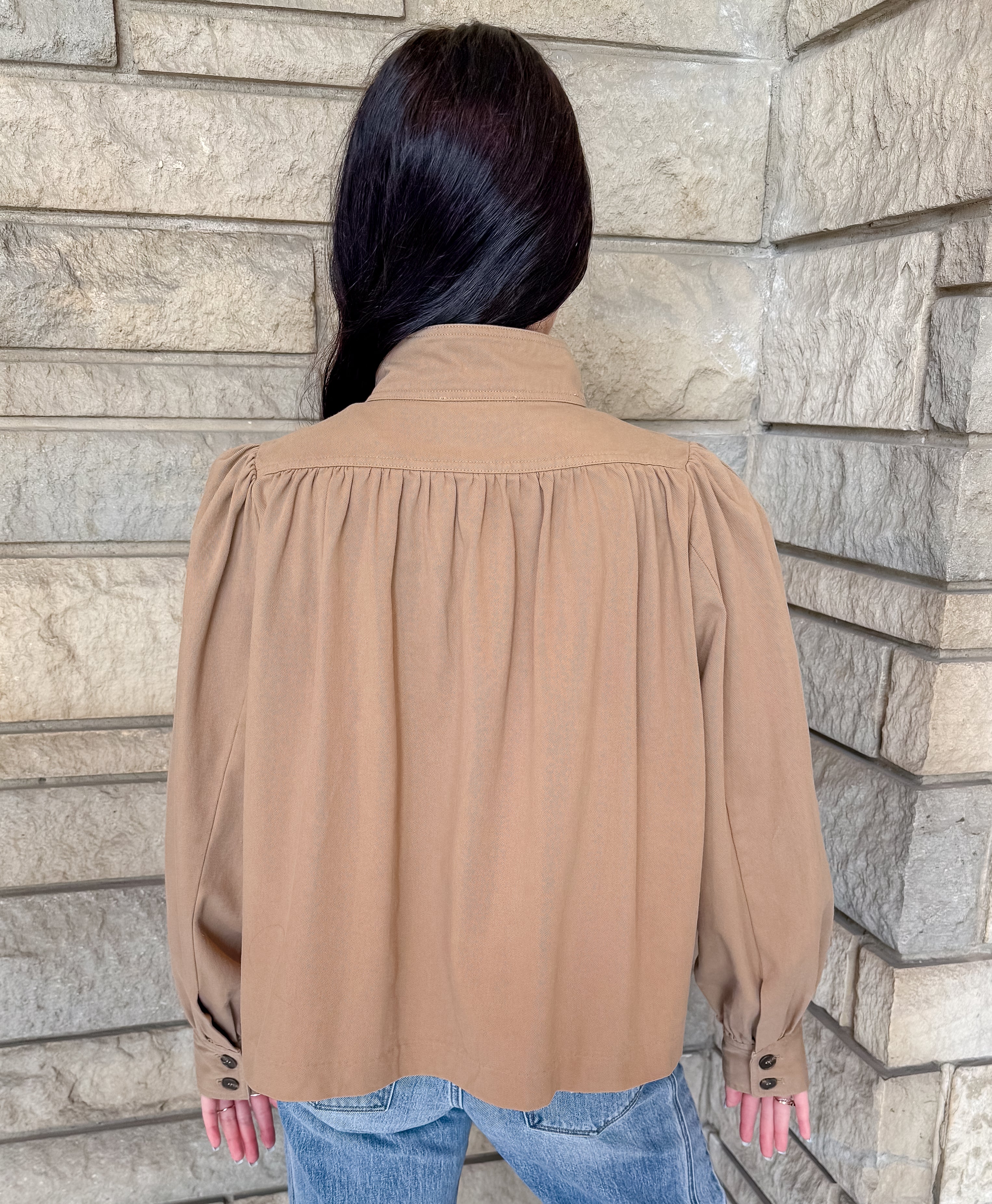 Kristy Cropped Swing Jacket